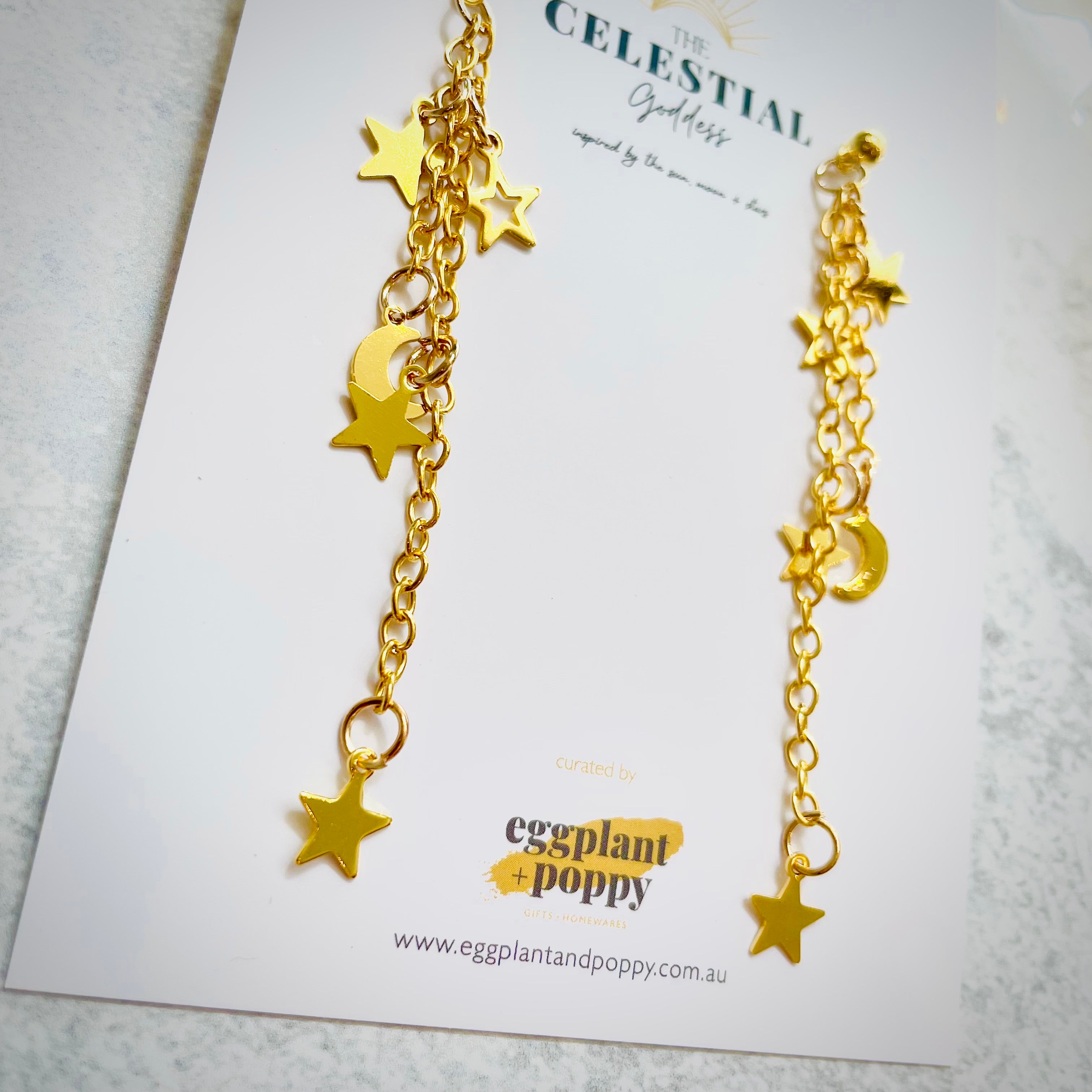 Celestial Sky Chain Earrings