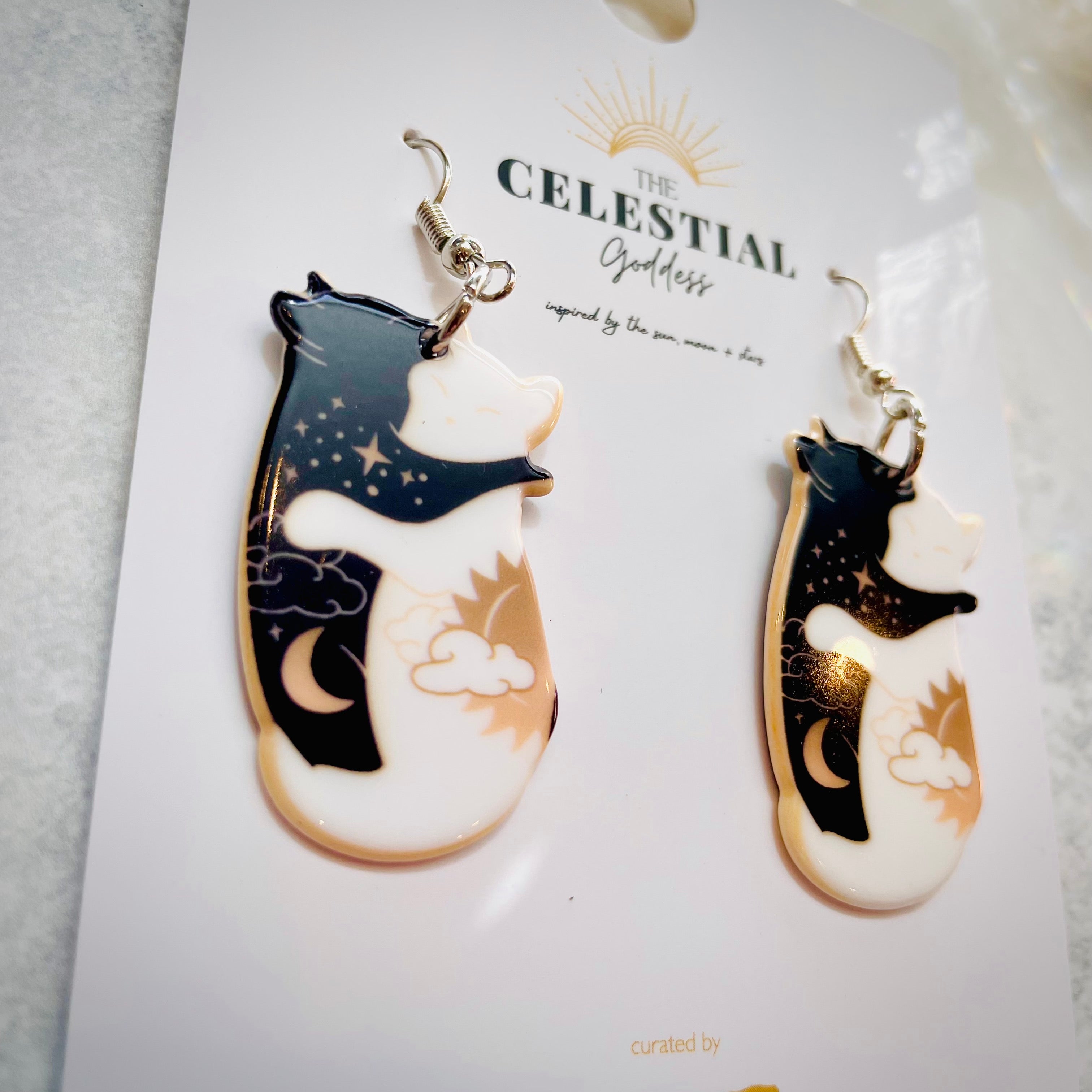 Cosmic Cat Earrings