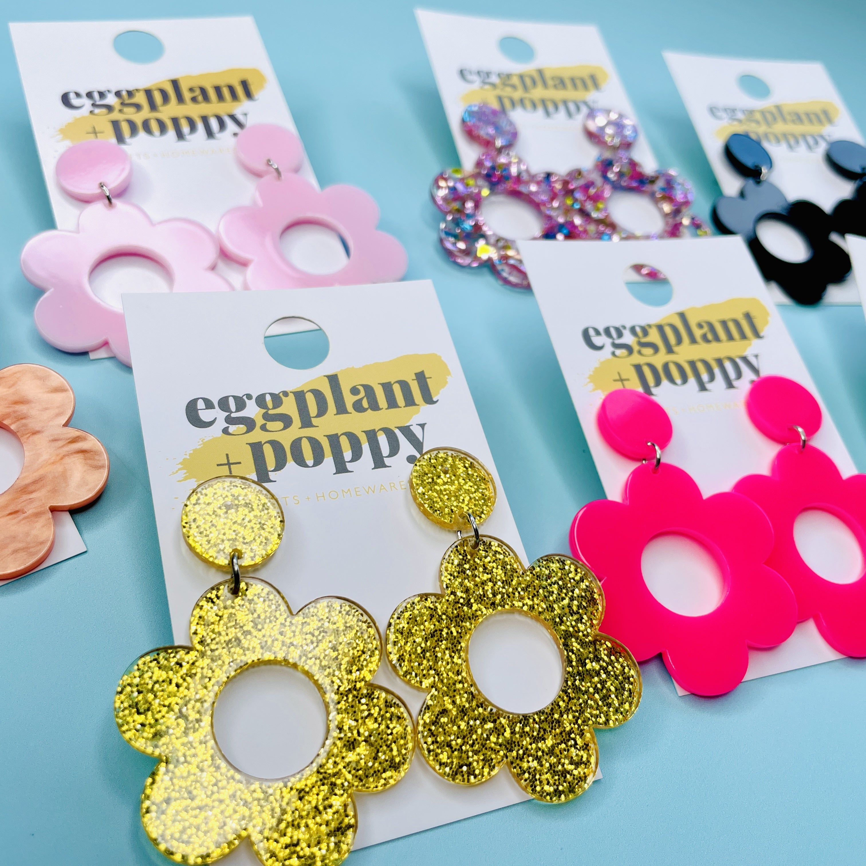 Retro Flower Power Earrings