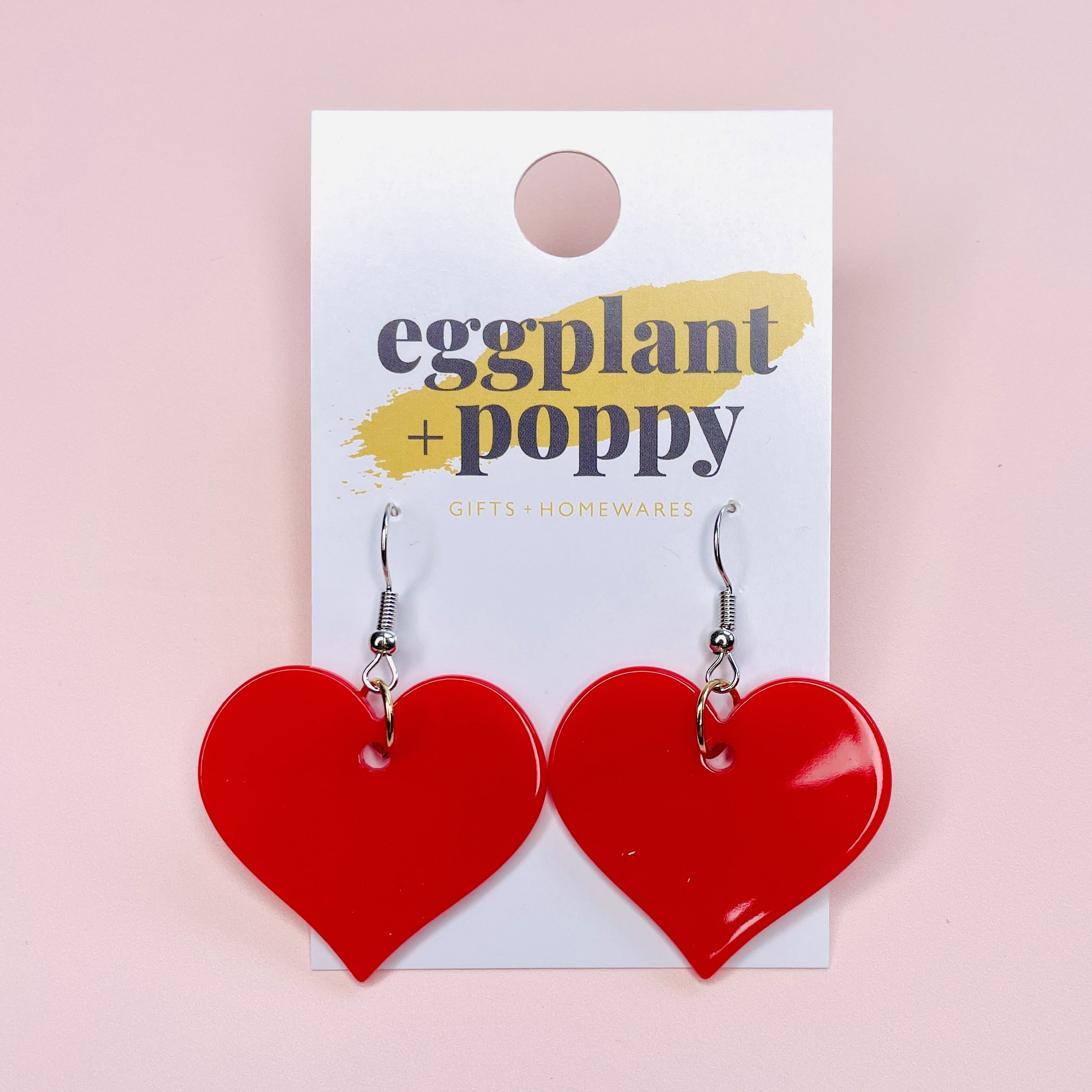 Red Heart Earrings
