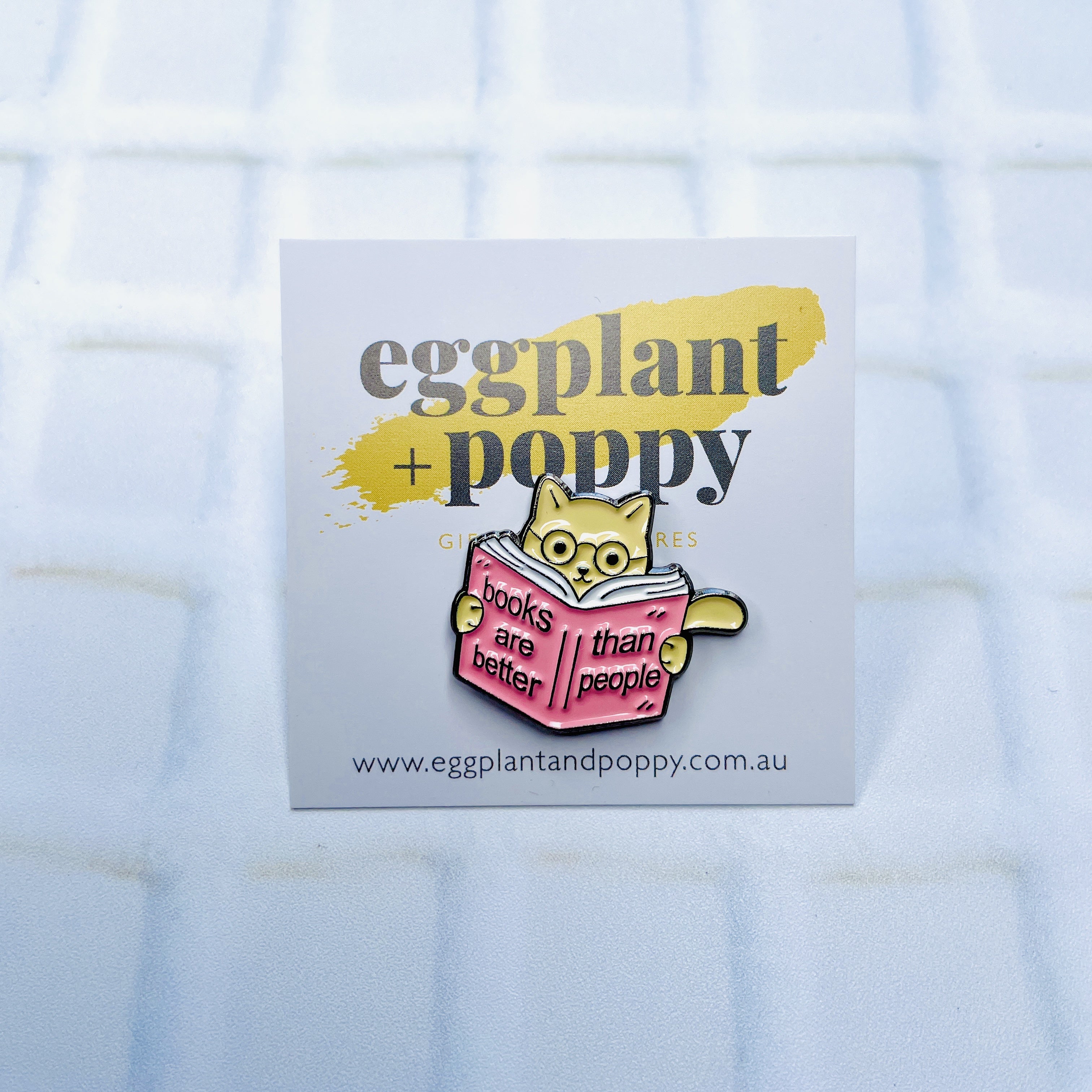 Enamel Pin - Books Are Better Than People