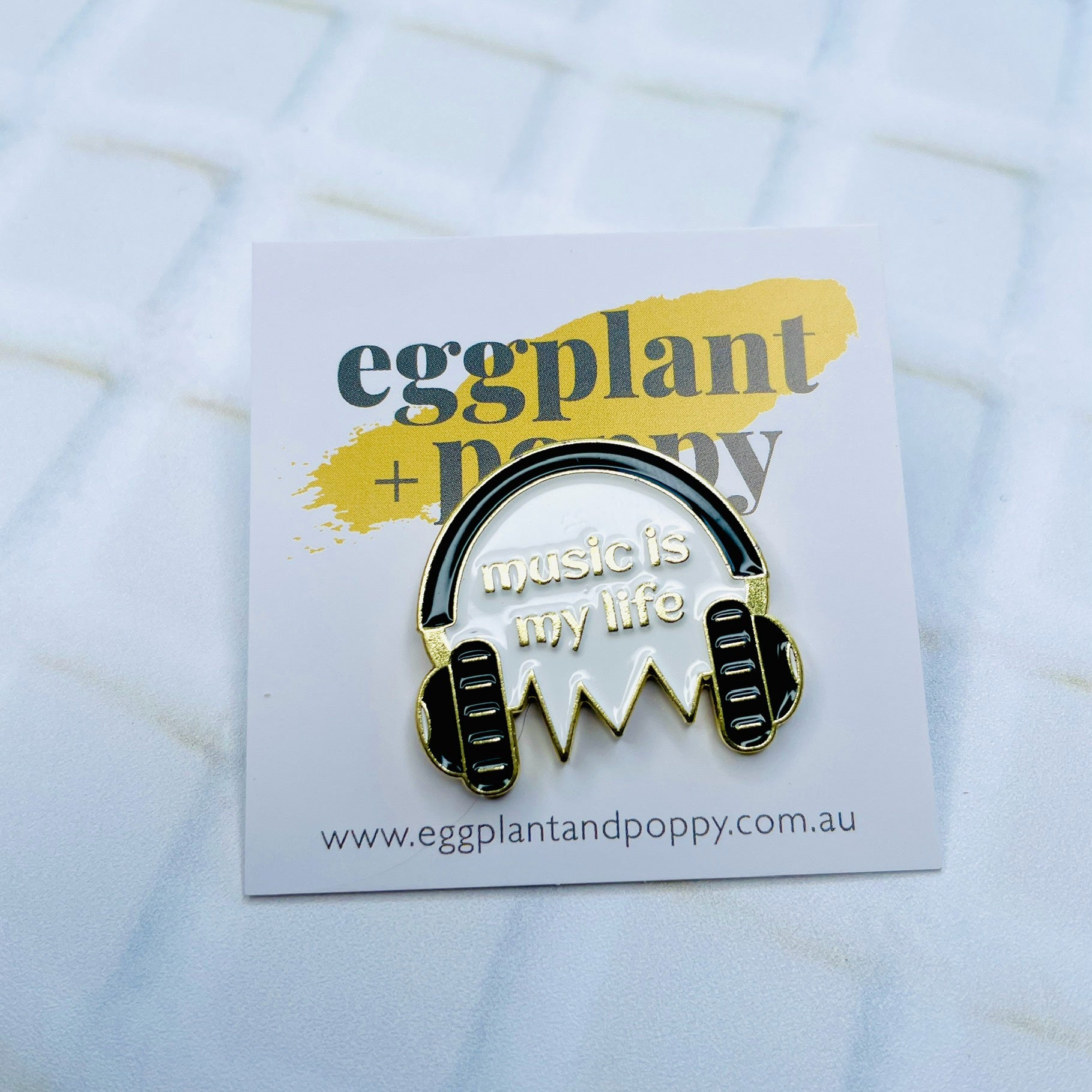 Enamel Pin - Music Is My Life