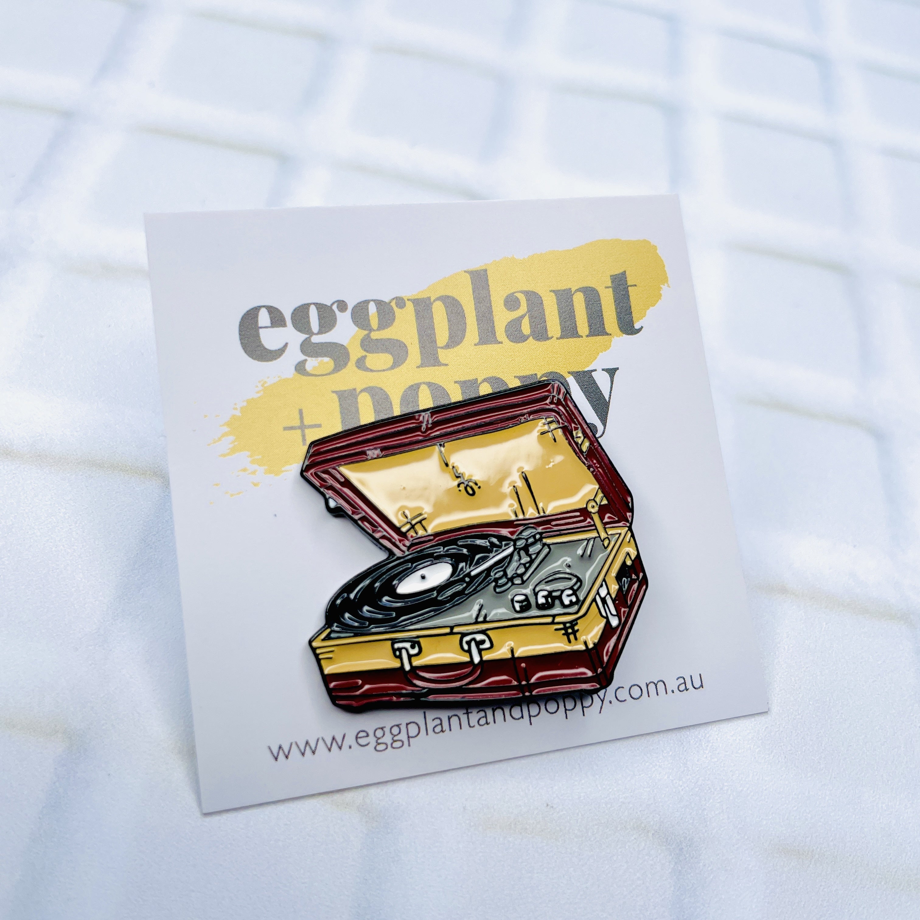 Enamel Pin - Record Player