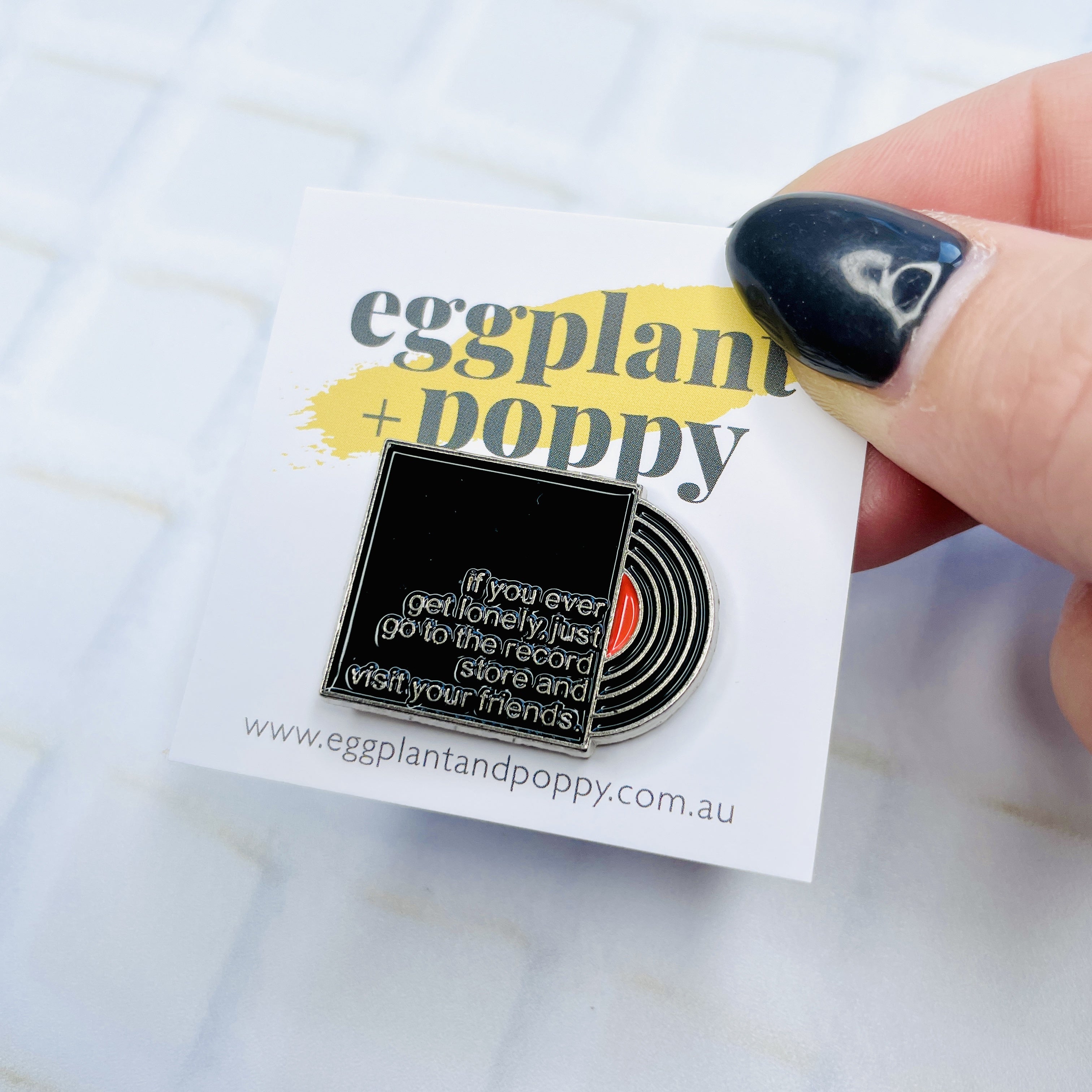 Enamel Pin - Visit The Record Store