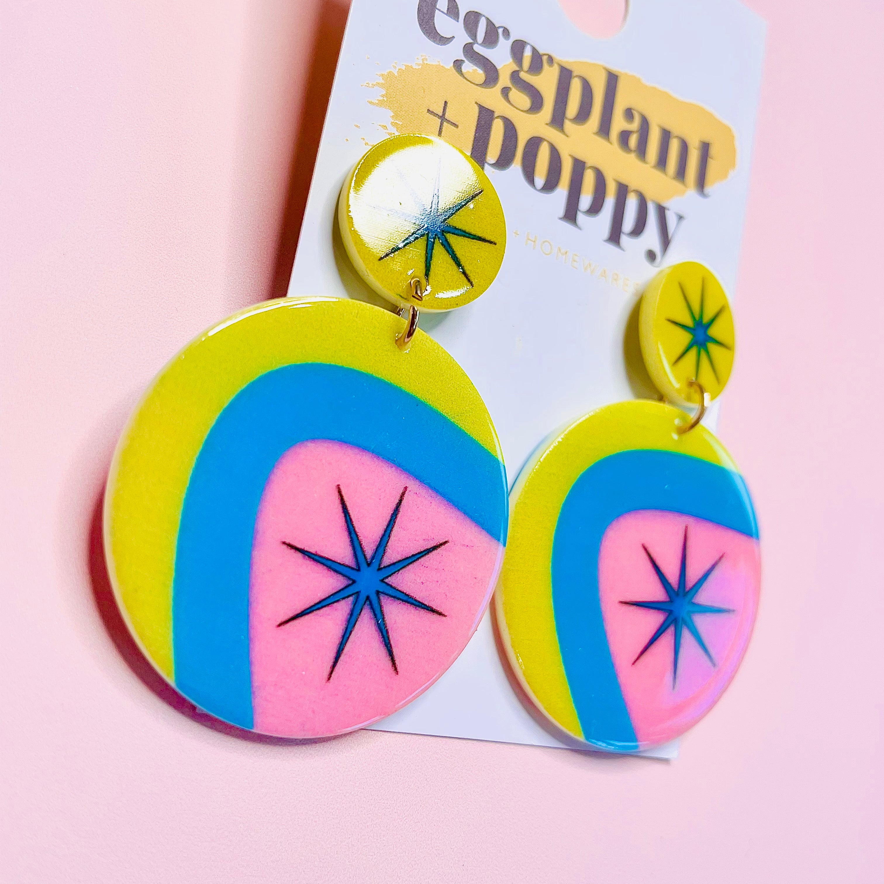 Retro Disc Earrings