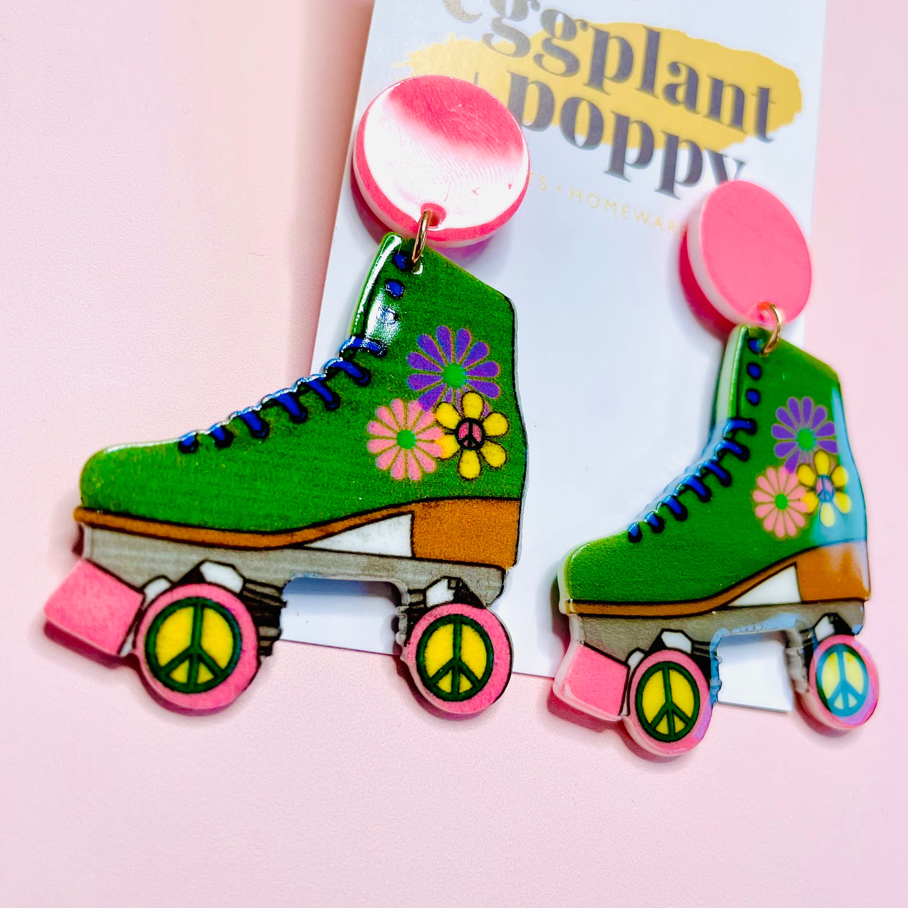 Retro Roller Skate Earrings