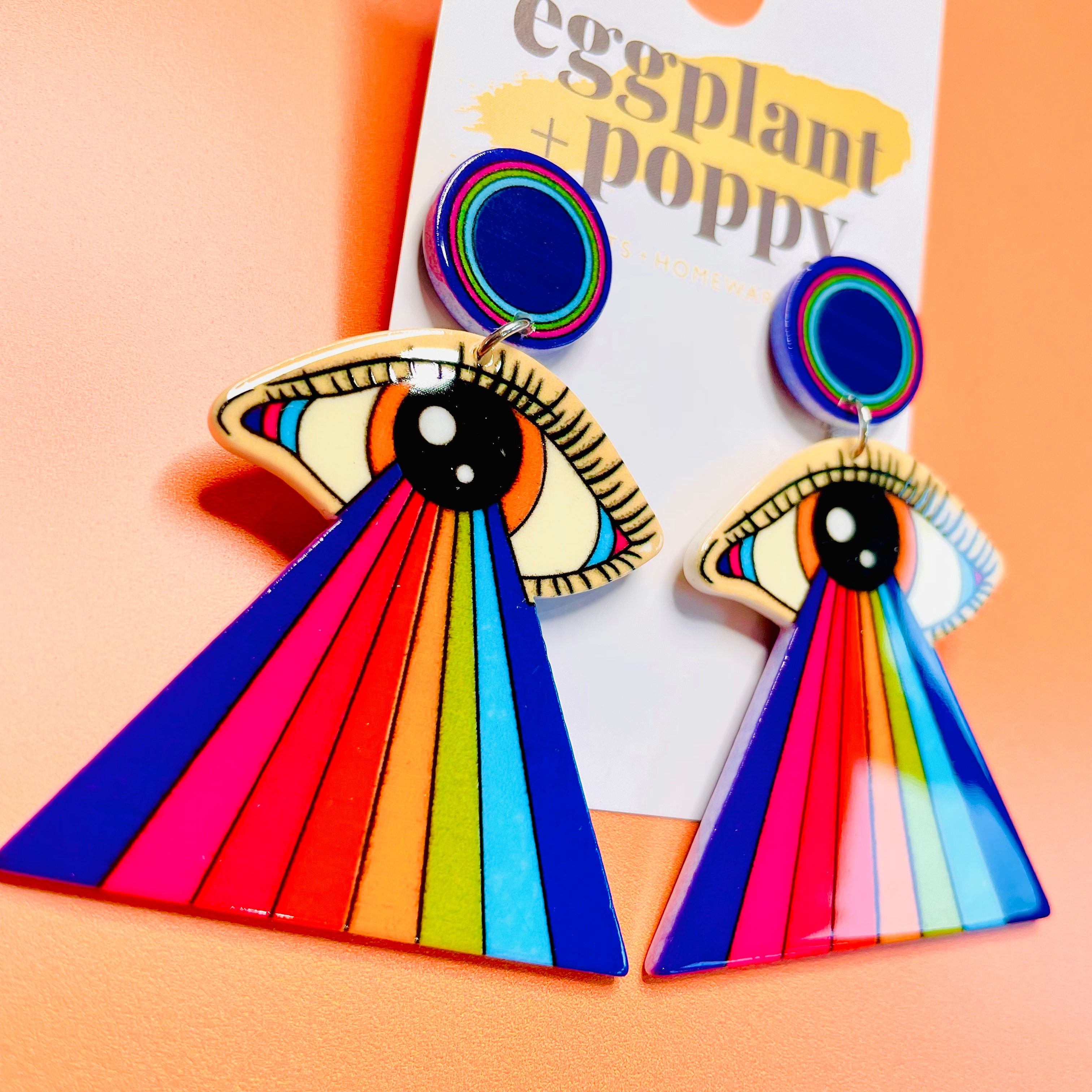 Psychedelic Eye Earrings
