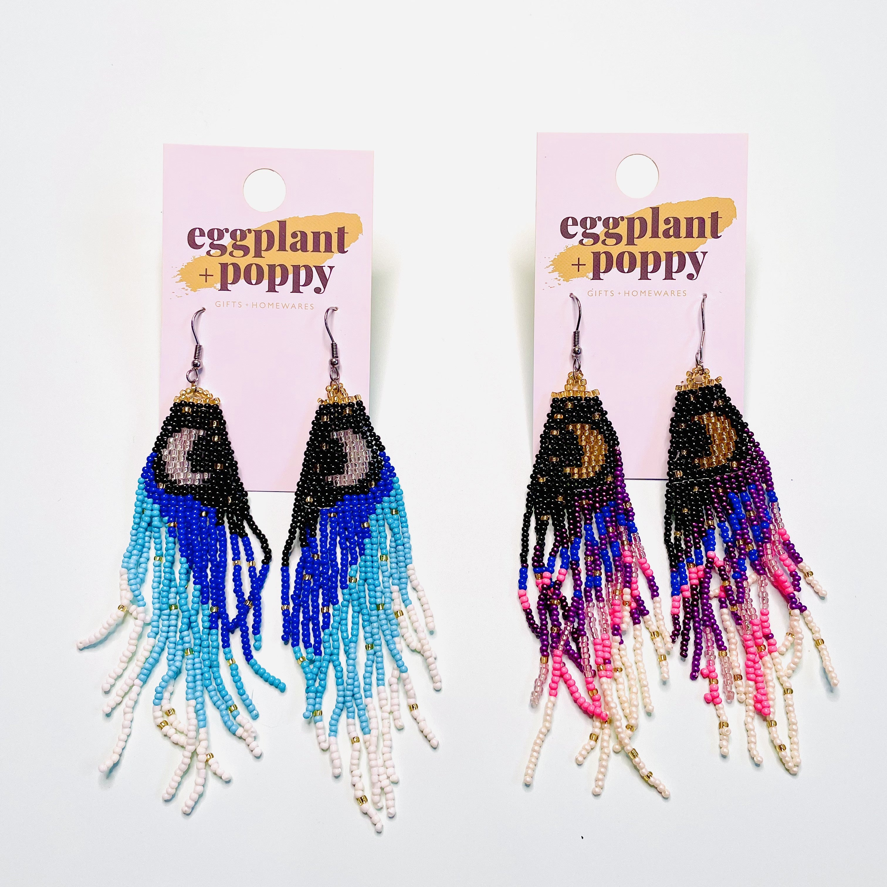 Sky Beaded Earrings