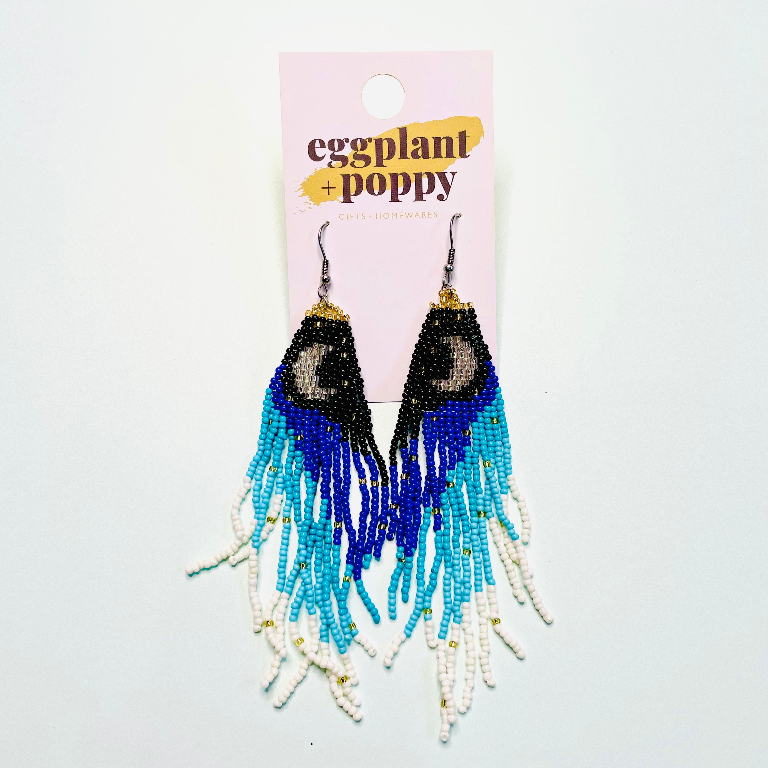 Sky Beaded Earrings