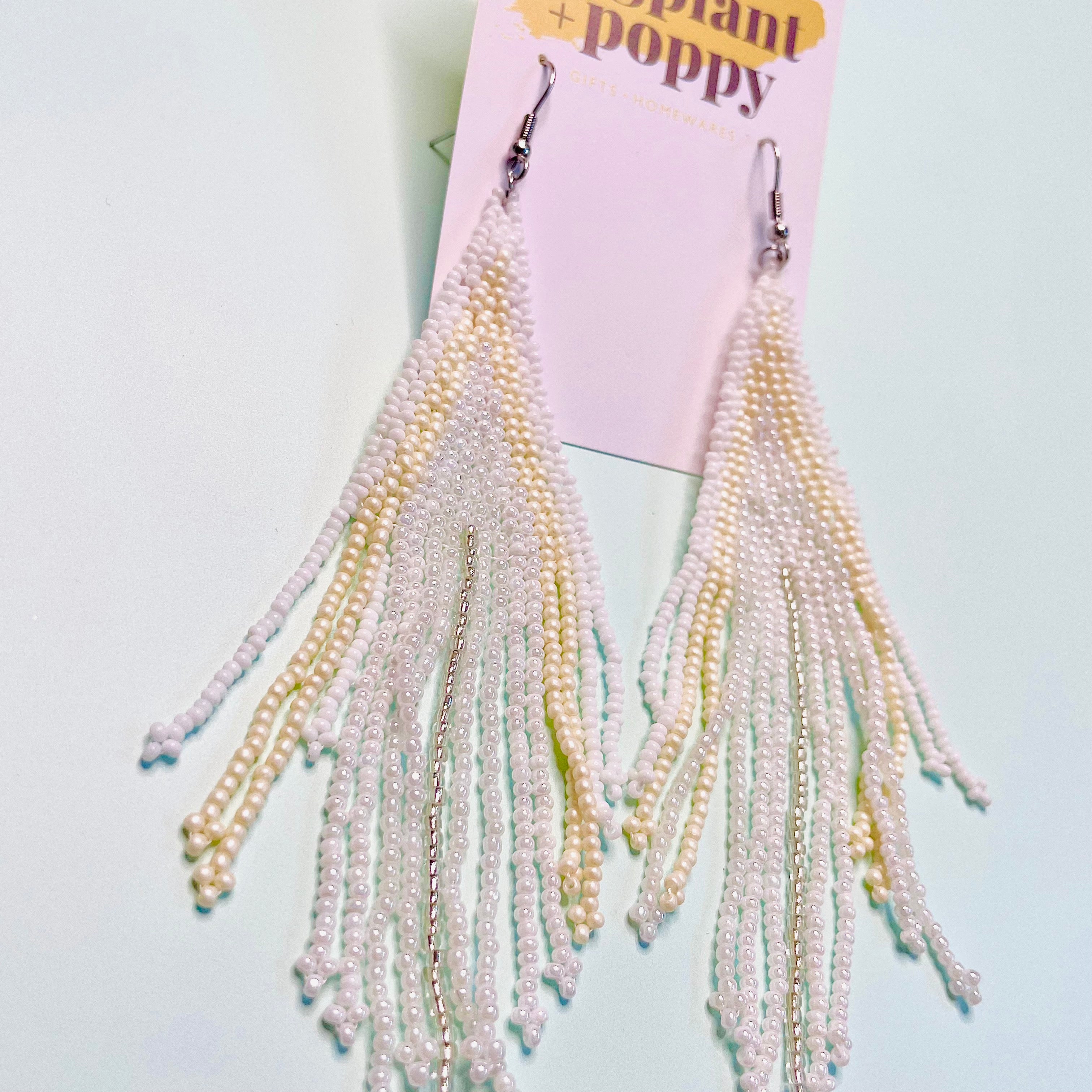 Sky Beaded Earrings