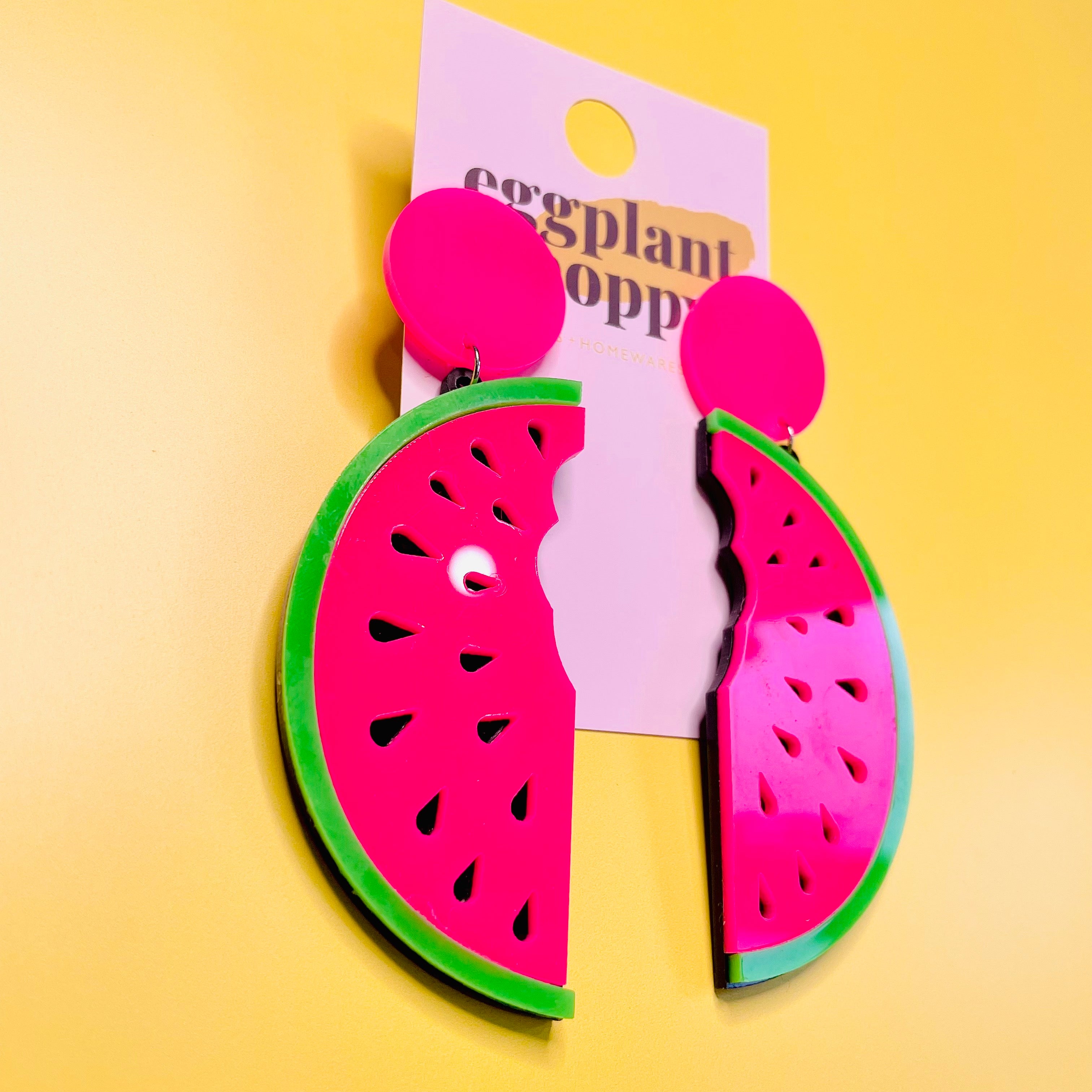 Large Watermelon Earrings