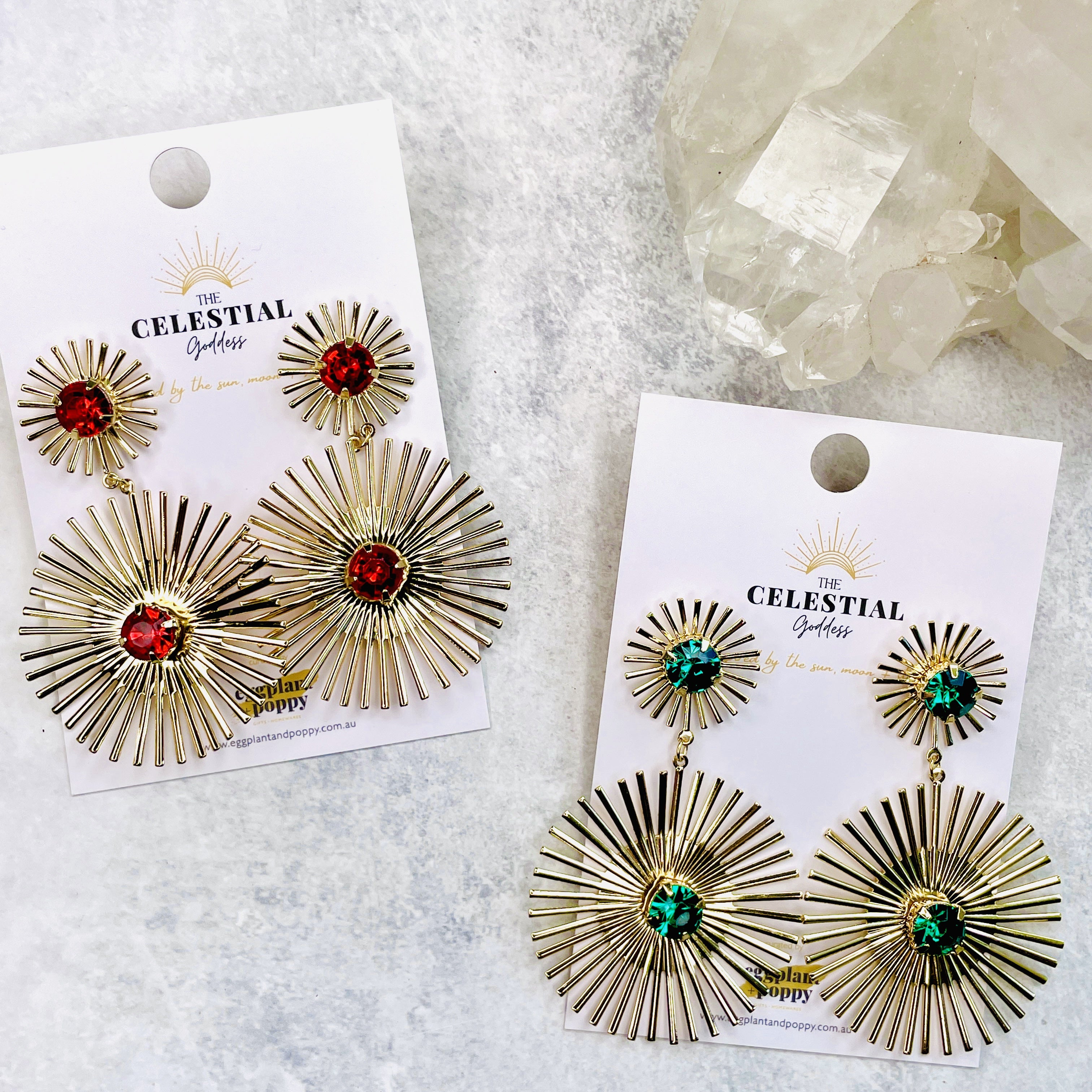 Golden Burst Earrings