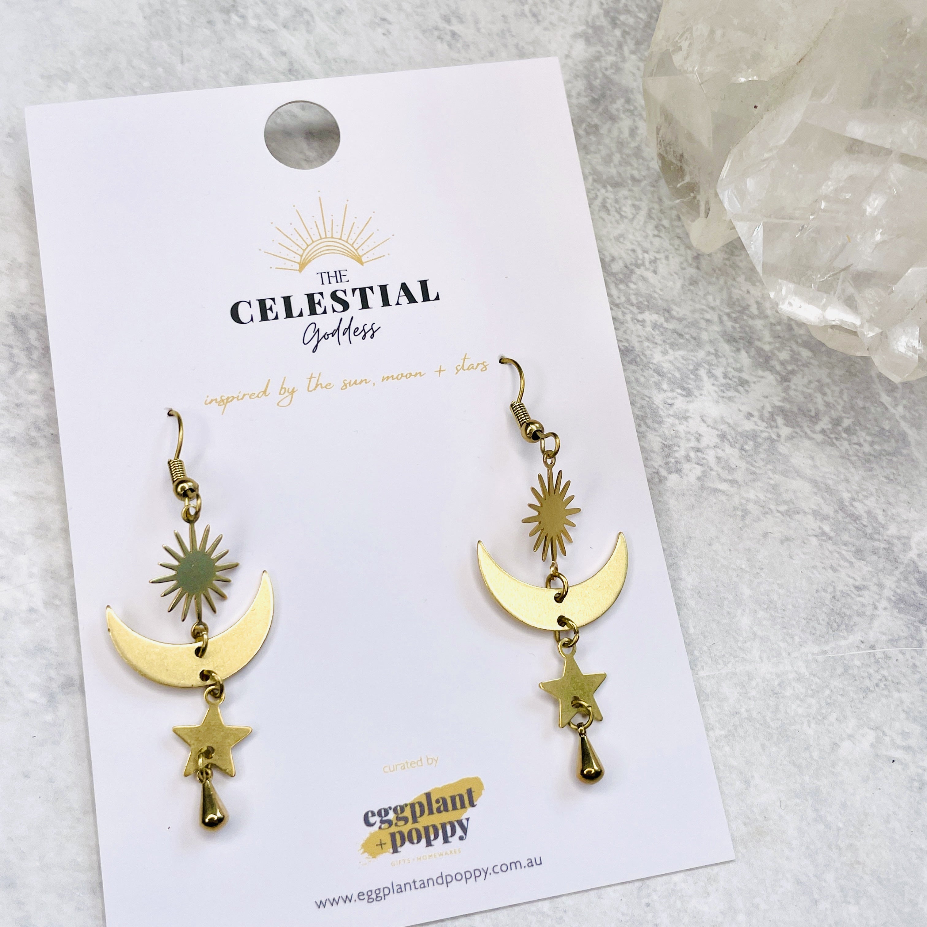 Moon Between The Stars Earrings