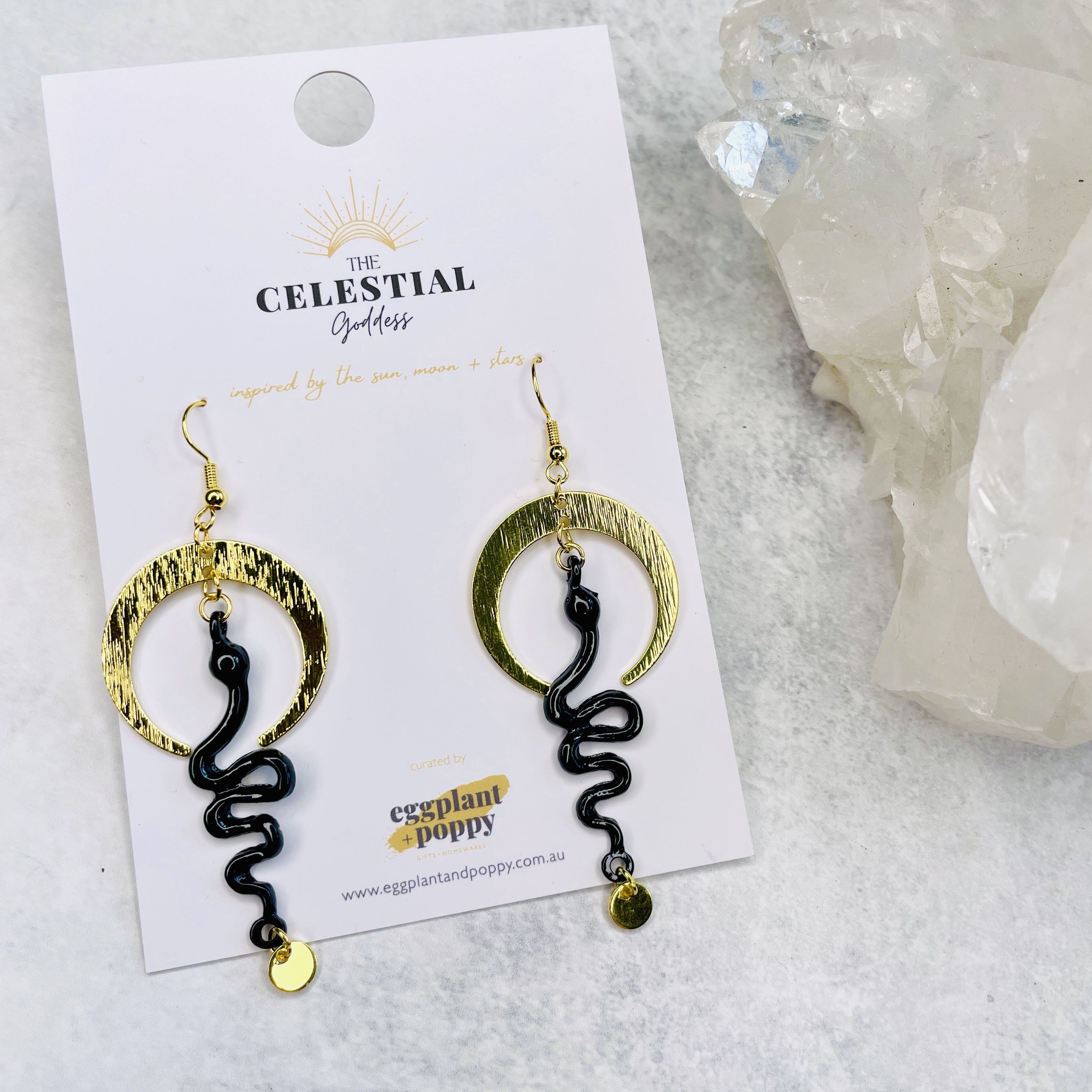 Serpent Moon Earrings