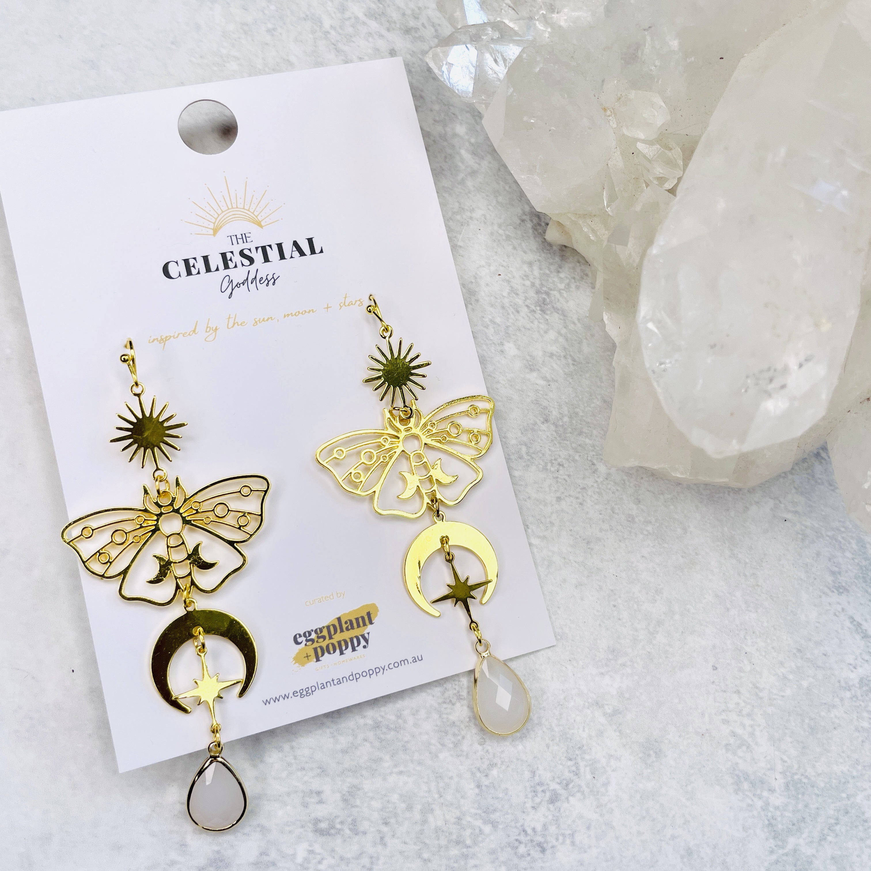 Astral Moth Earrings
