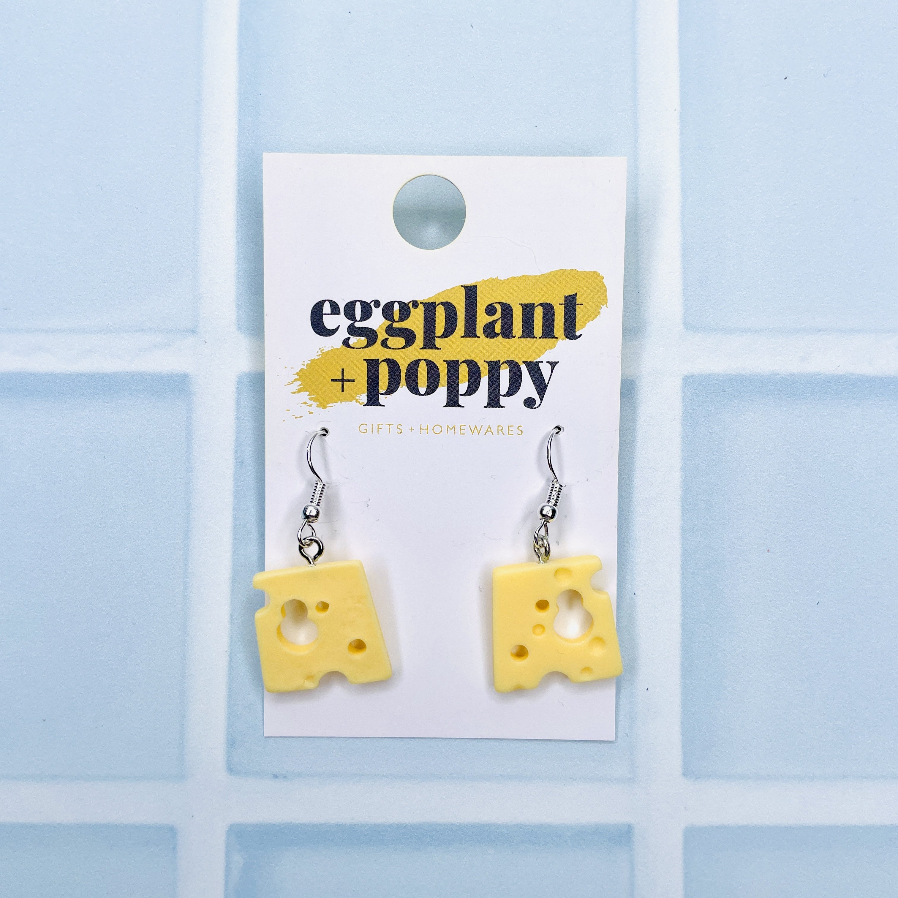 Cheese Slice Earrings