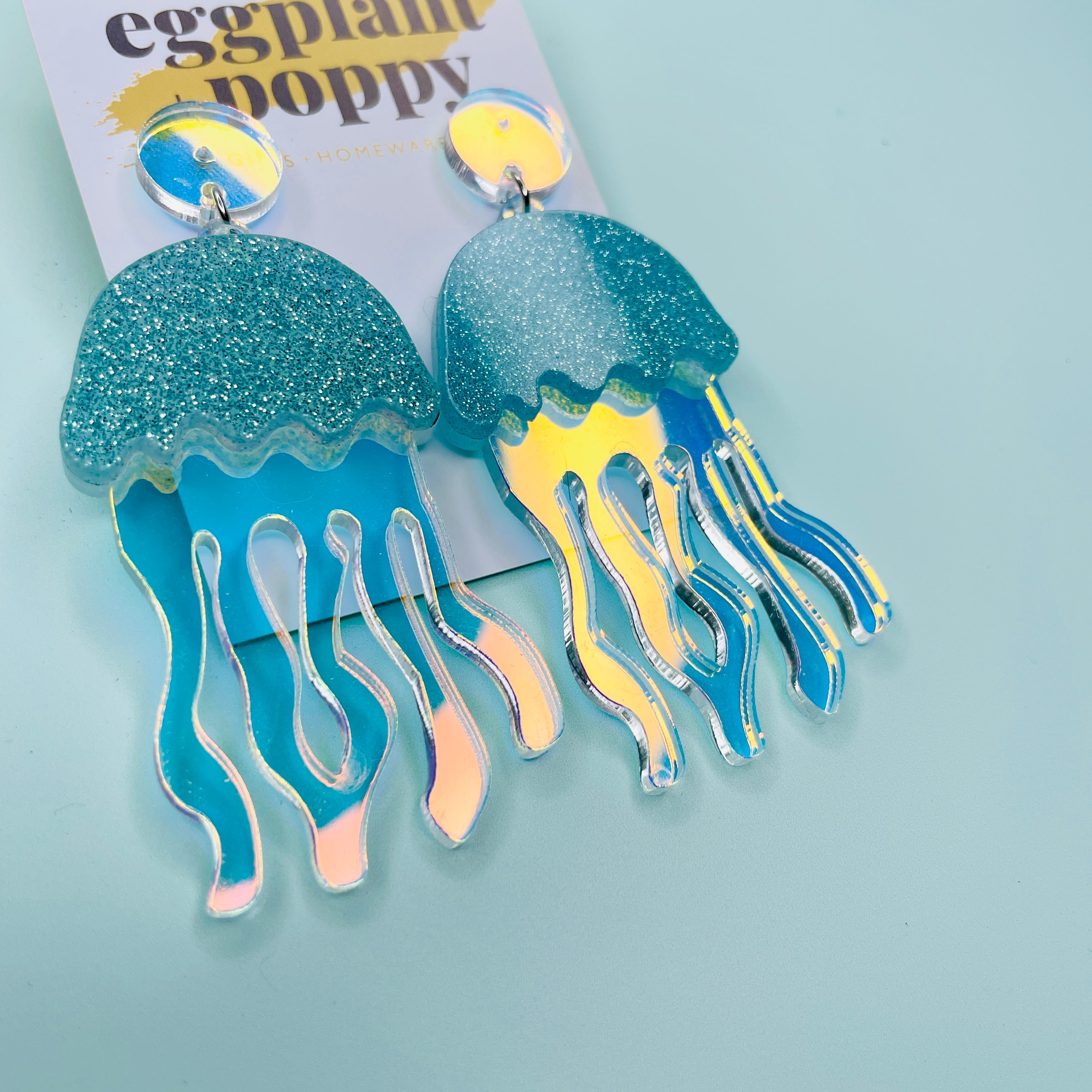 Glitter Jellyfish Earrings