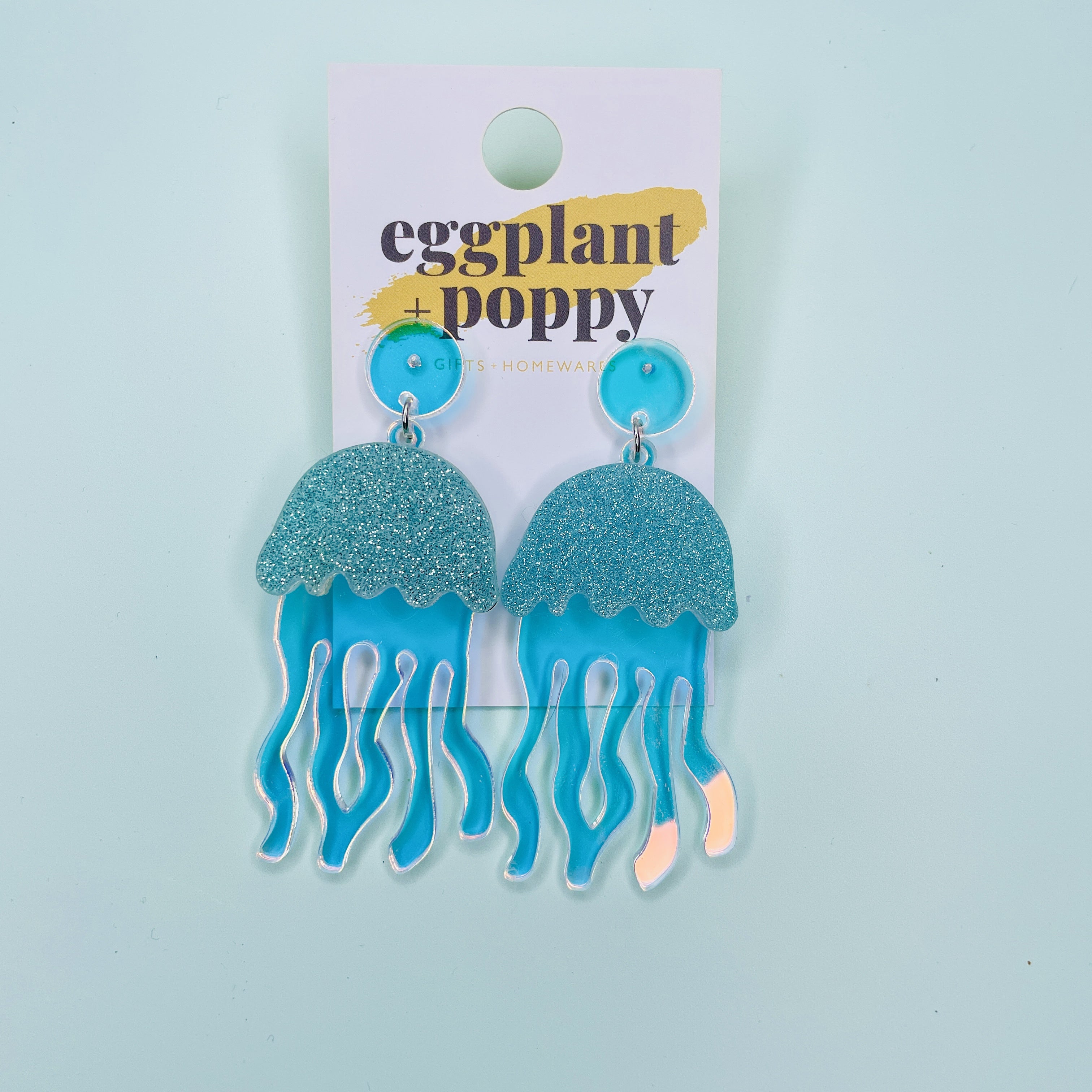 Glitter Jellyfish Earrings