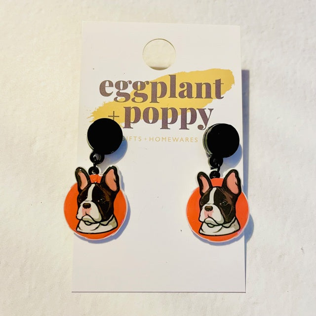 Frenchie Dog Earrings