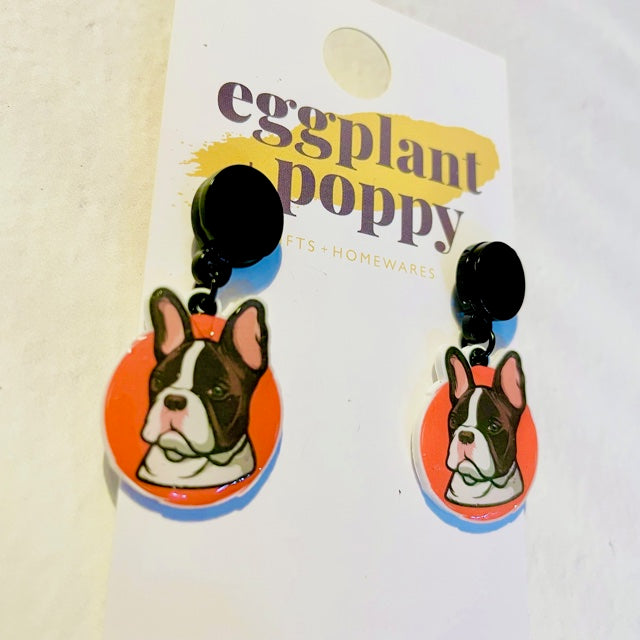 Frenchie Dog Earrings