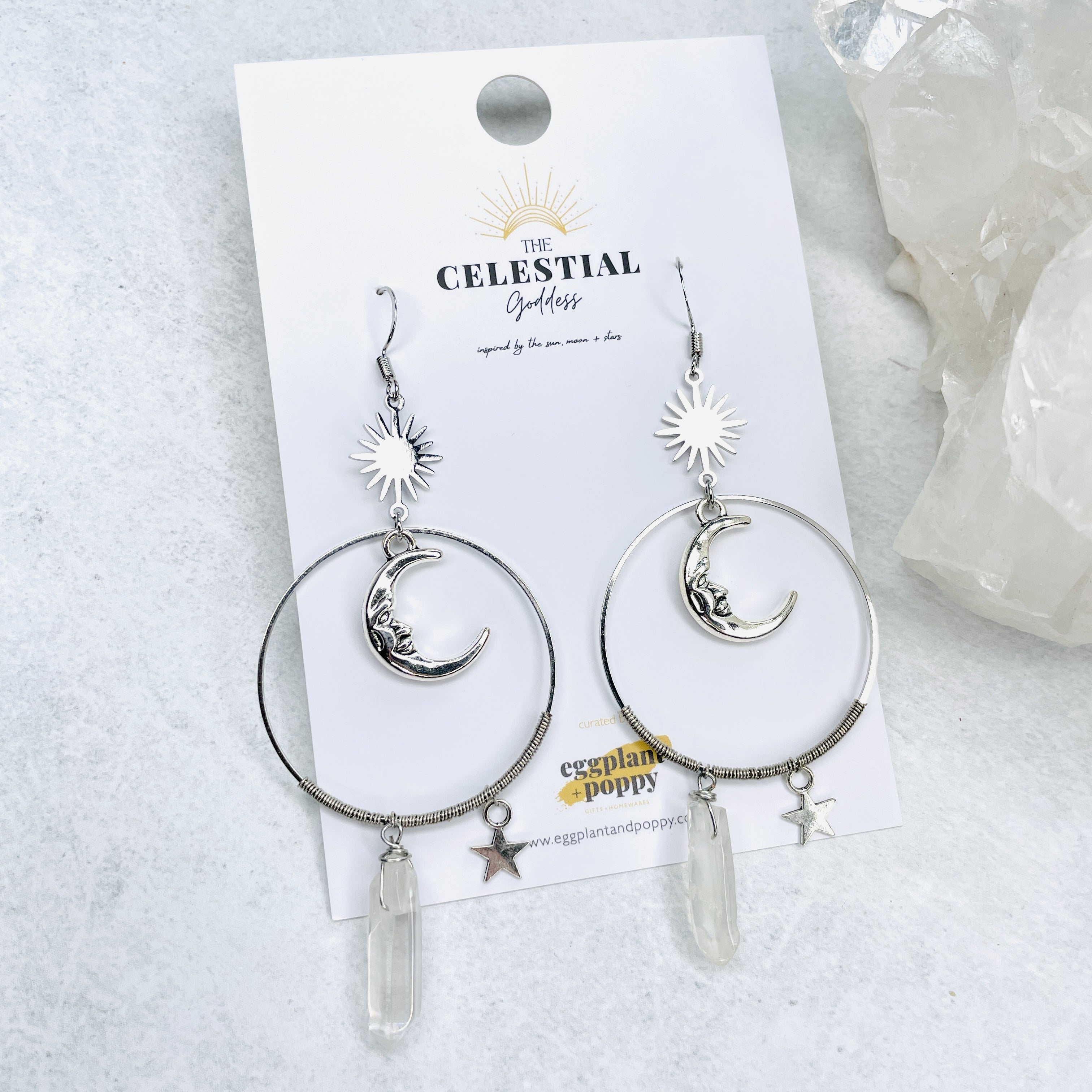 Silver Of The Moon Earrings
