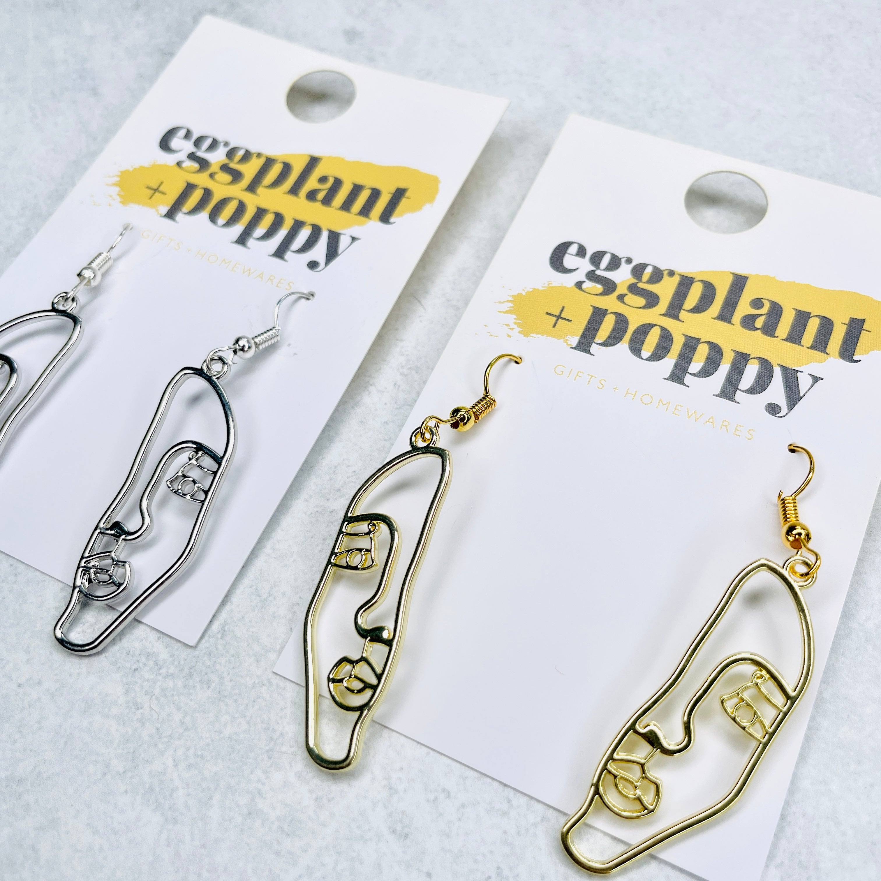 Face Silhouette Earrings