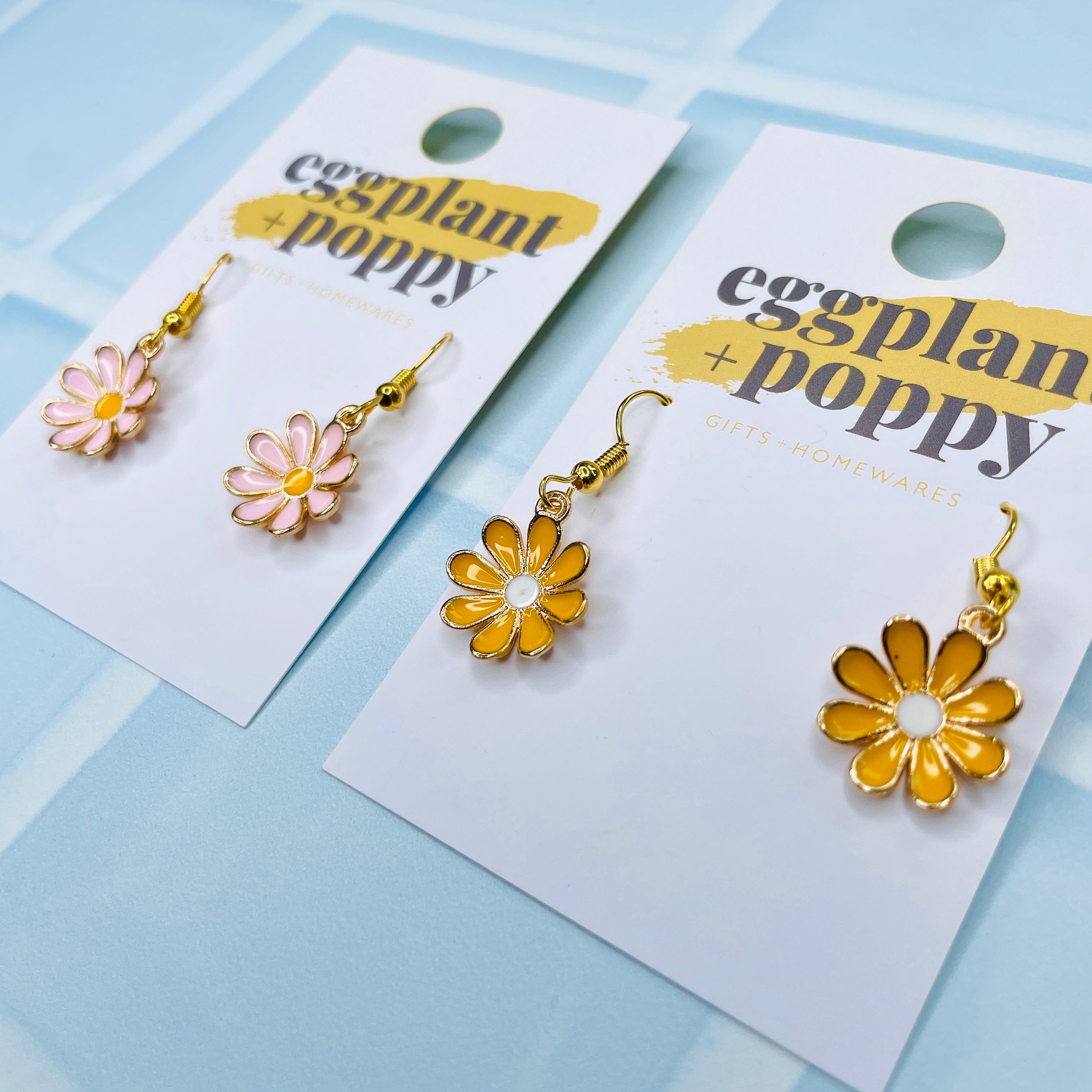 Golden Daisy Earrings