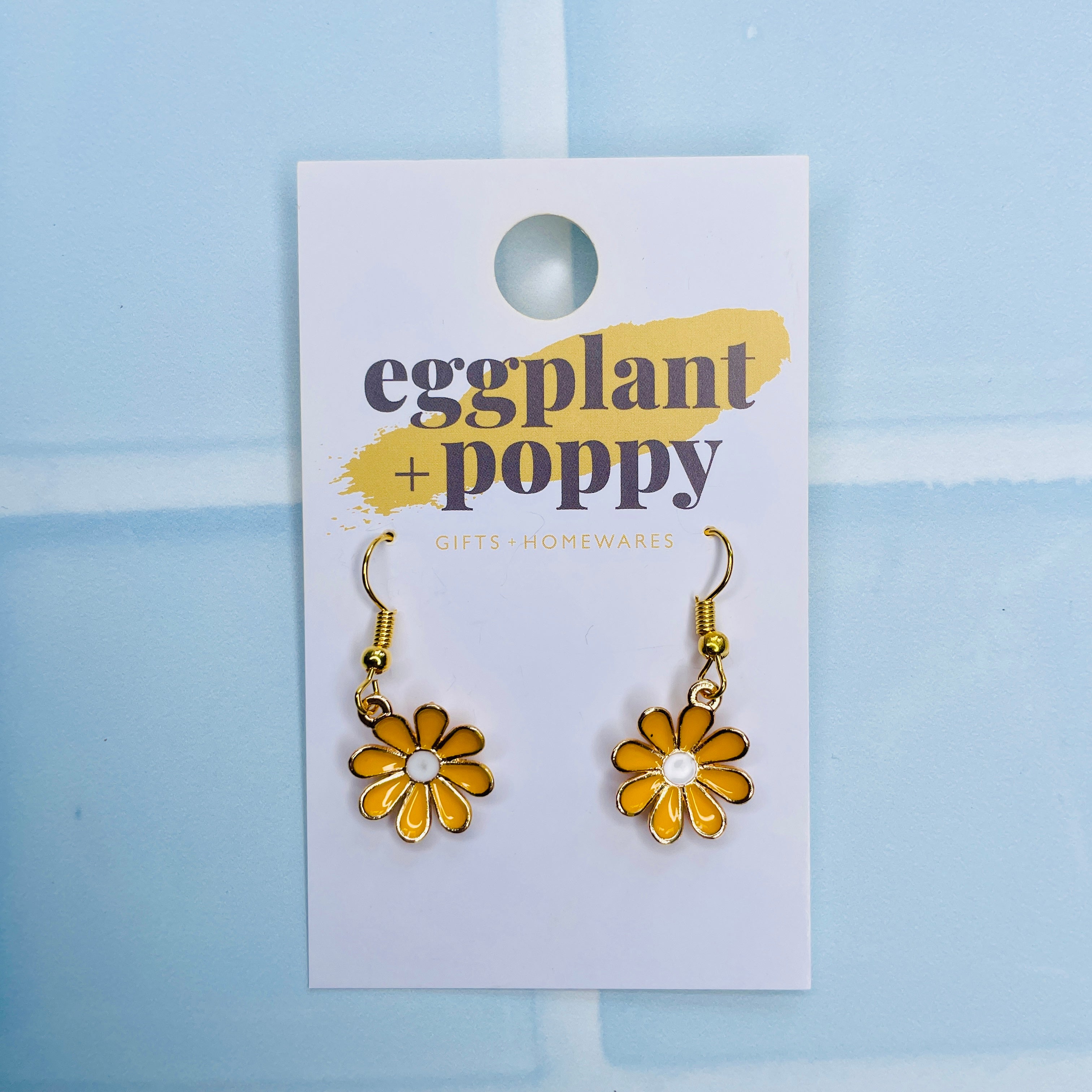 Golden Daisy Earrings