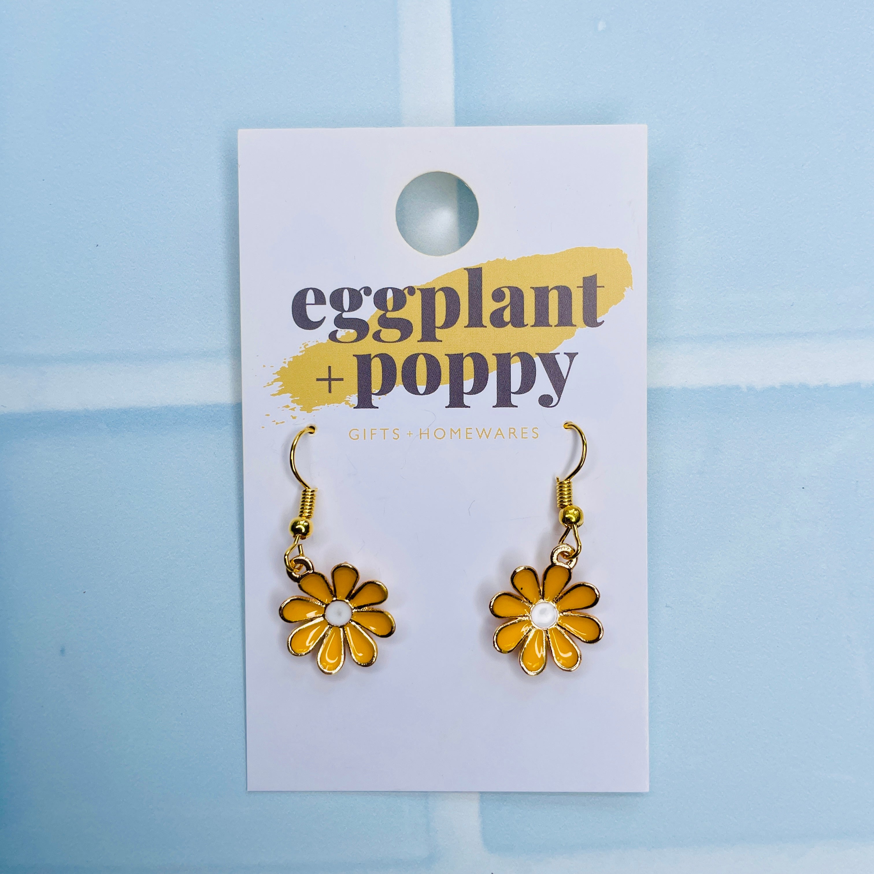 Golden Daisy Earrings