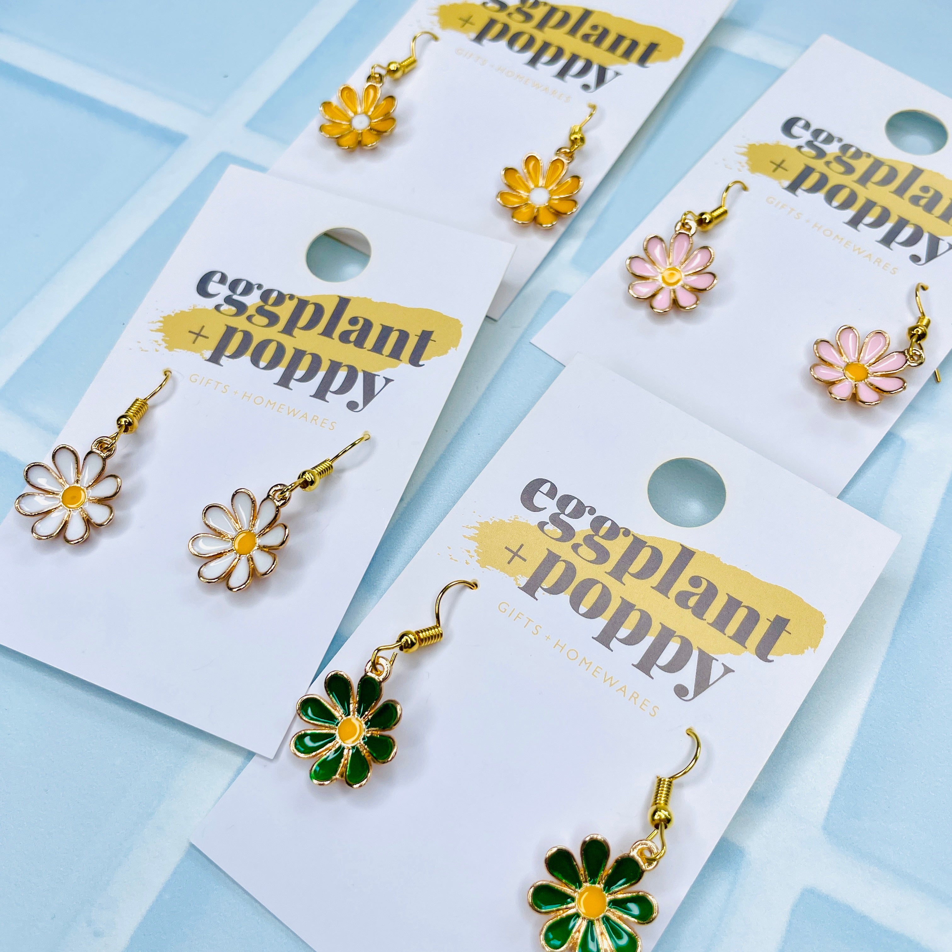 Golden Daisy Earrings