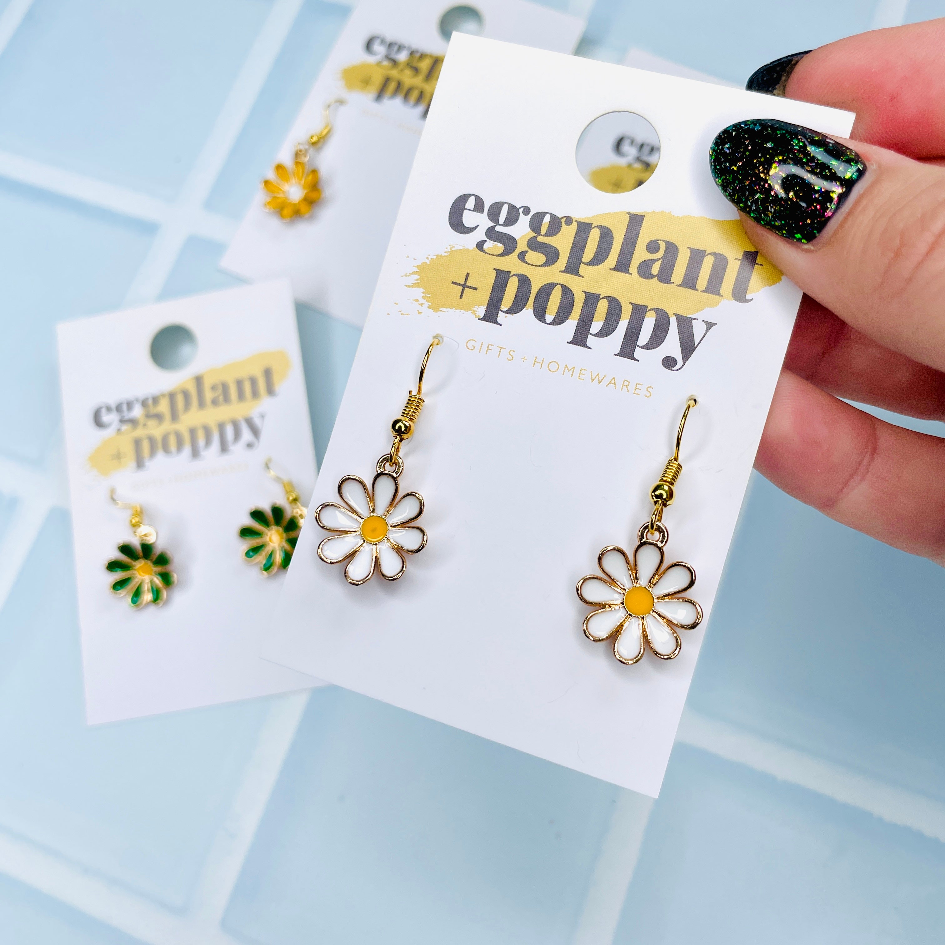 Golden Daisy Earrings