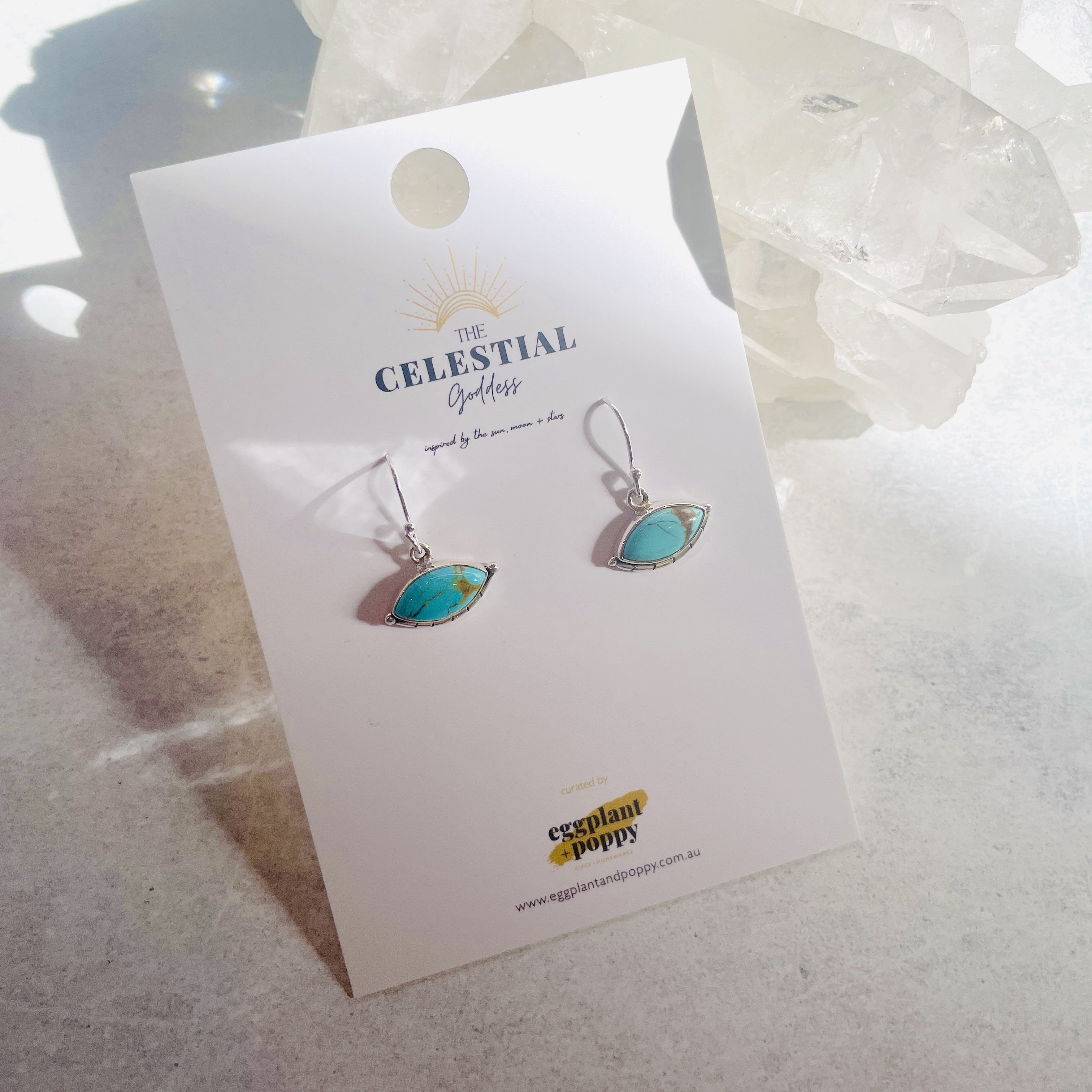 Turquoise & Silver Earrings
