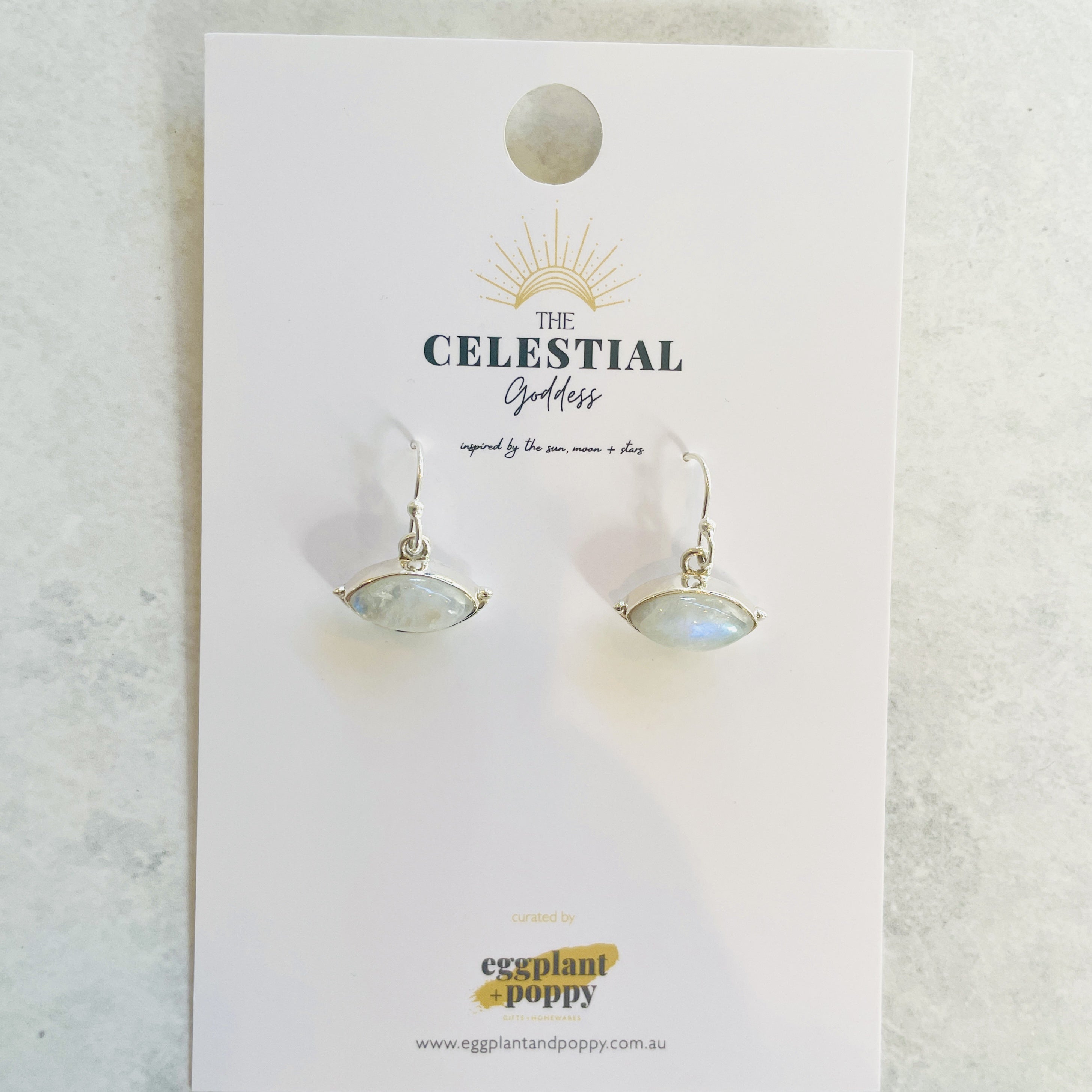 Moonstone & Silver Earrings