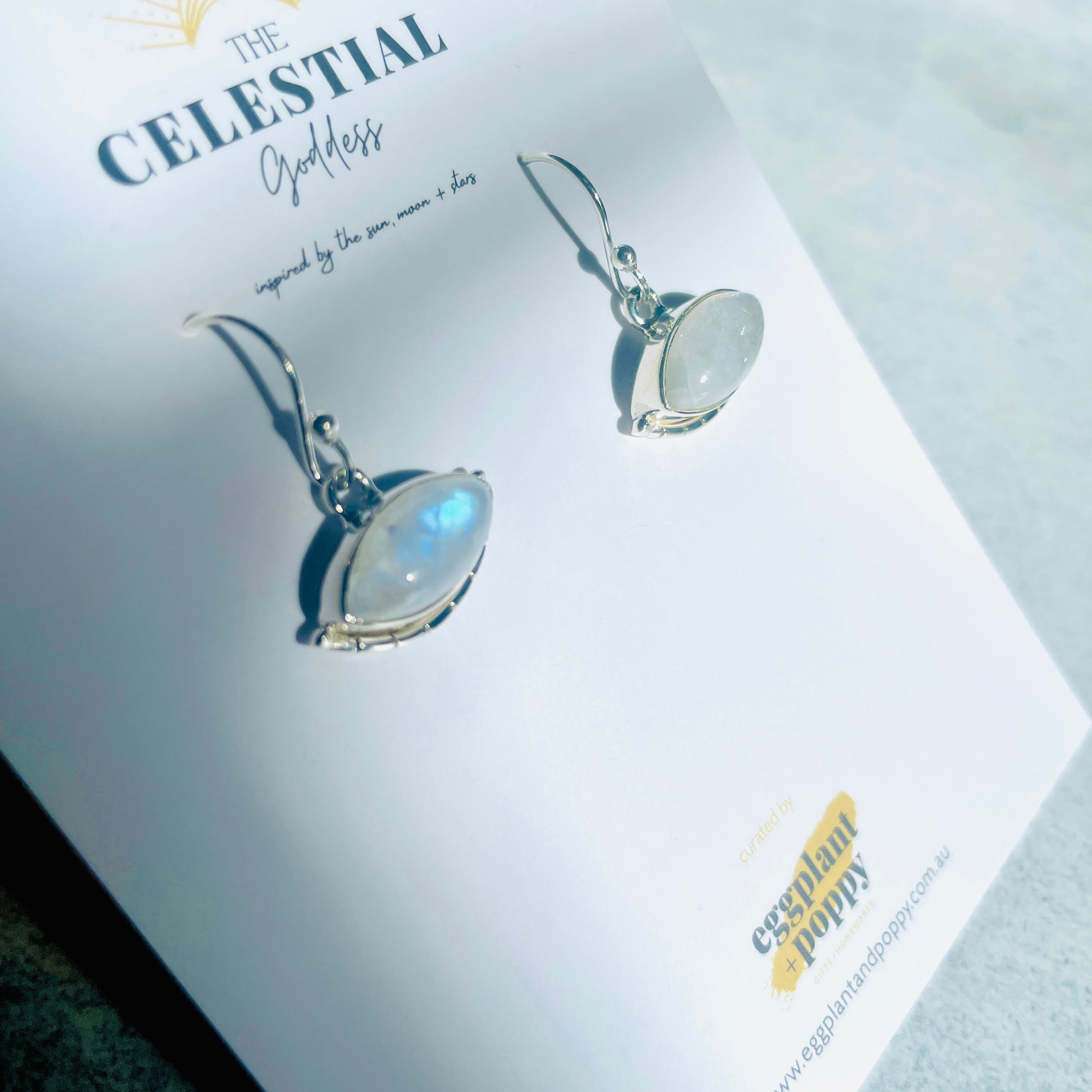 Moonstone & Silver Earrings