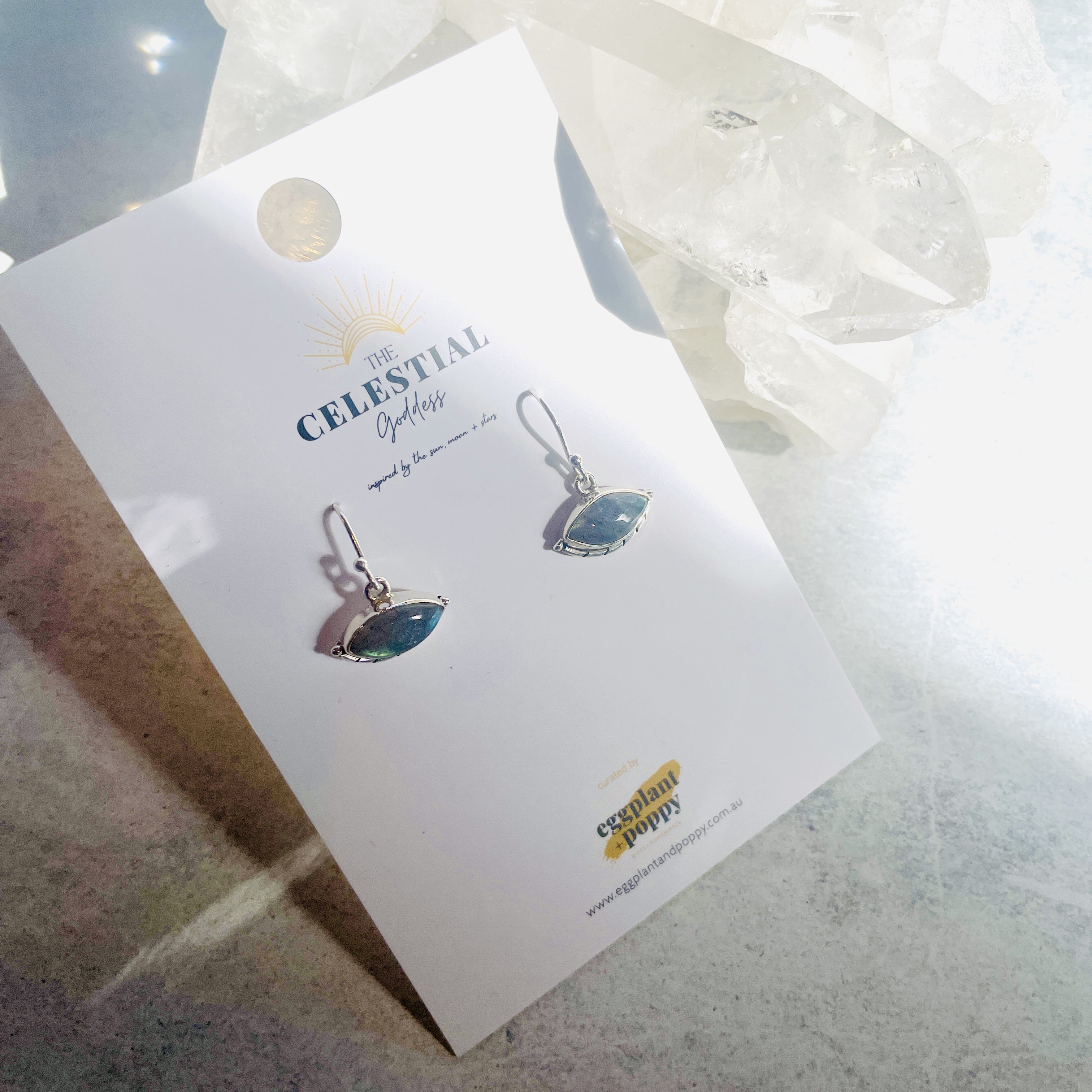 Labradorite & Silver Earrings