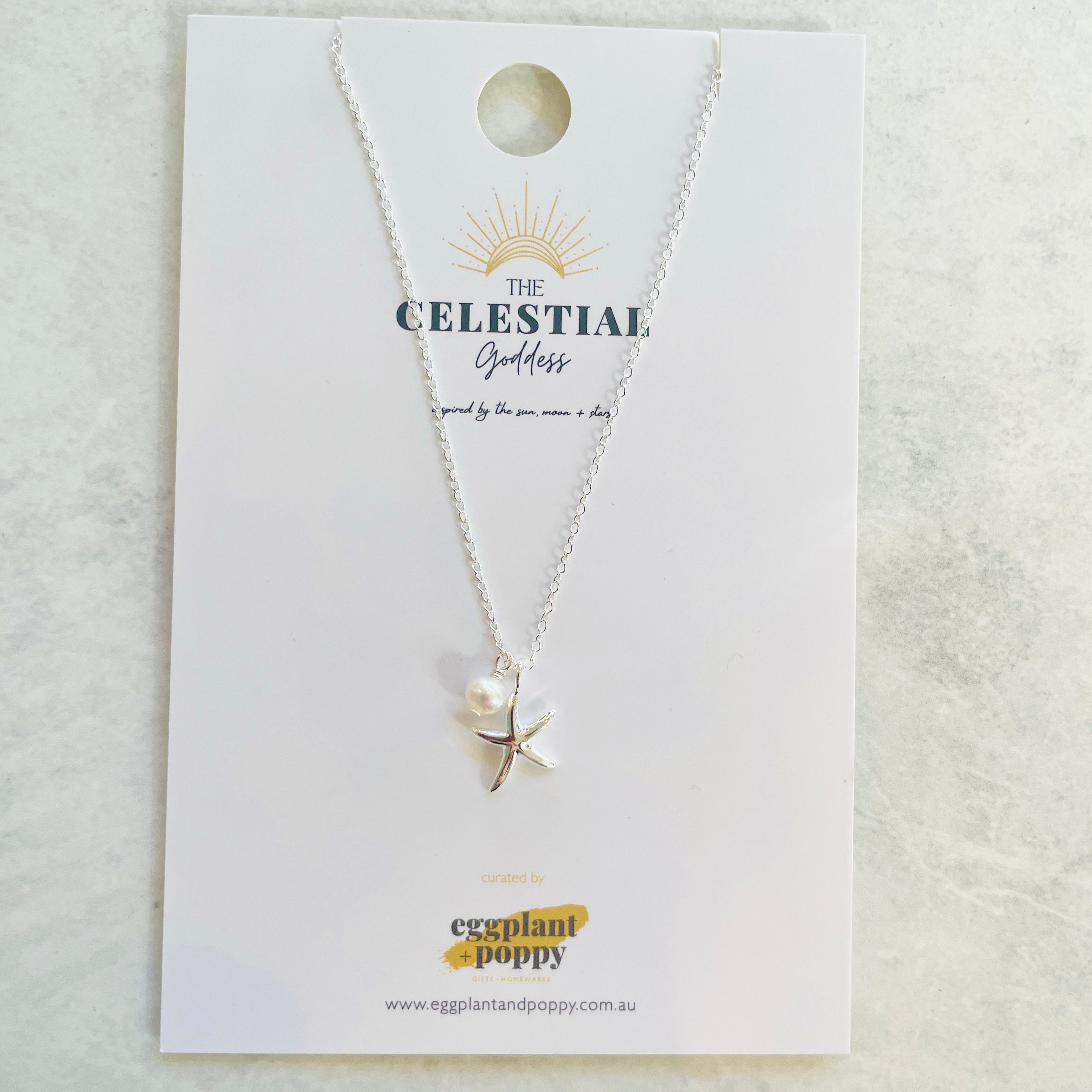 Star Fish Silver & Pearl Necklace