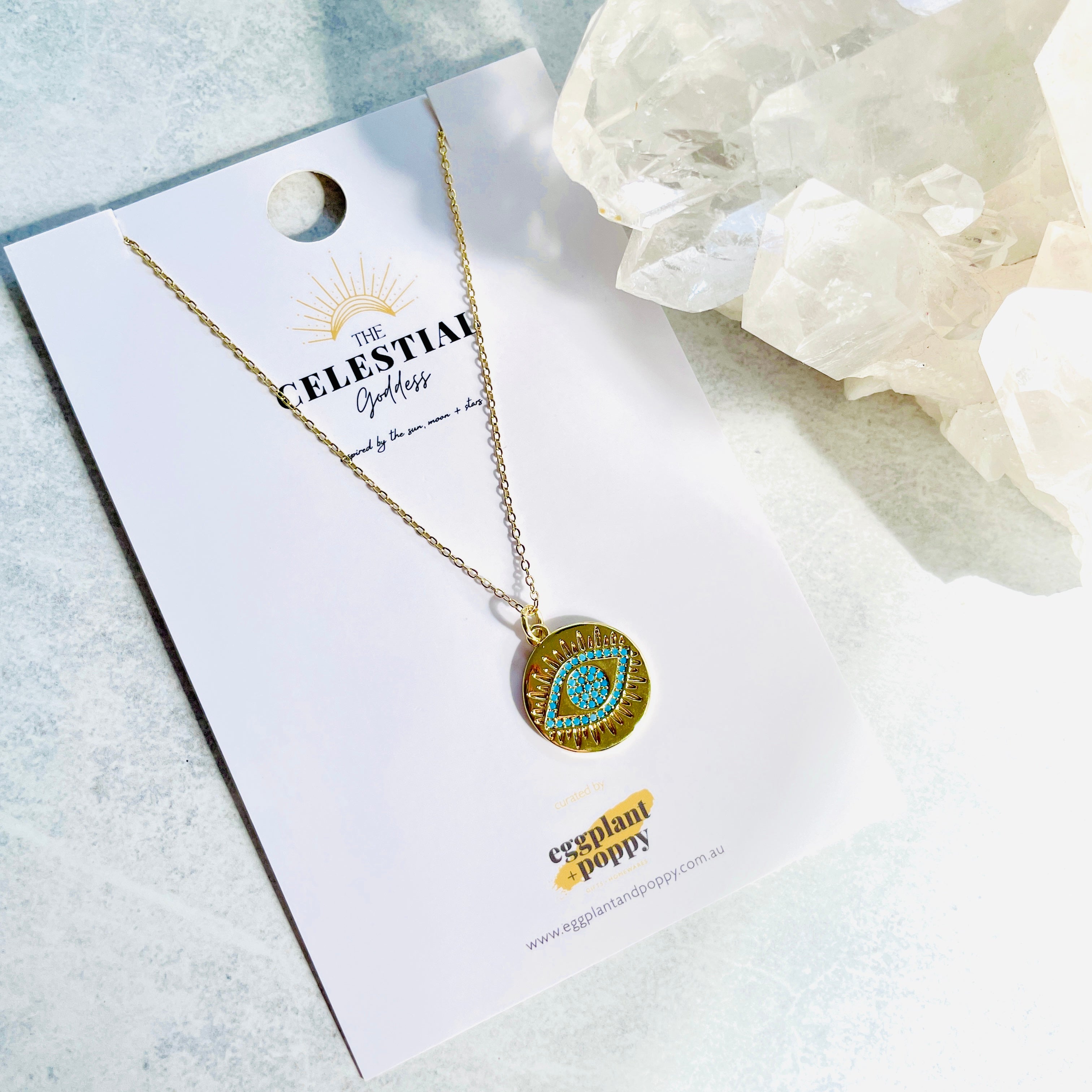 Eye Pavè Necklace