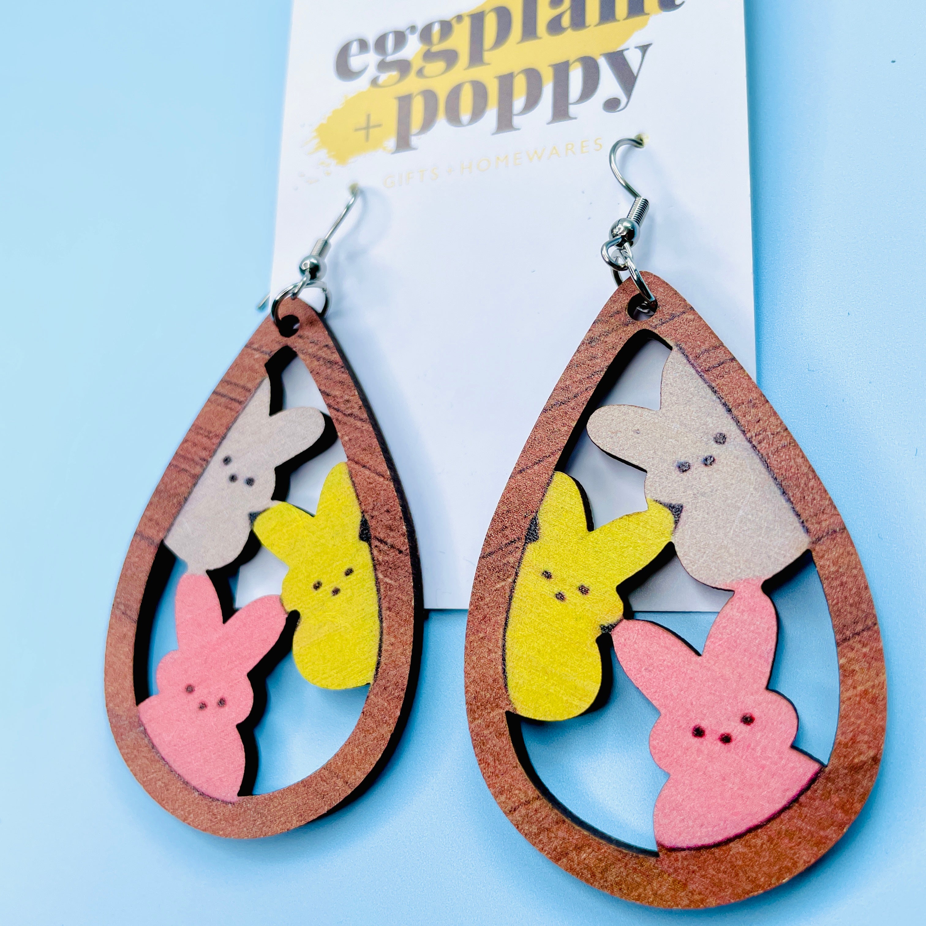 Peep Marshmallow Bunny Earrings