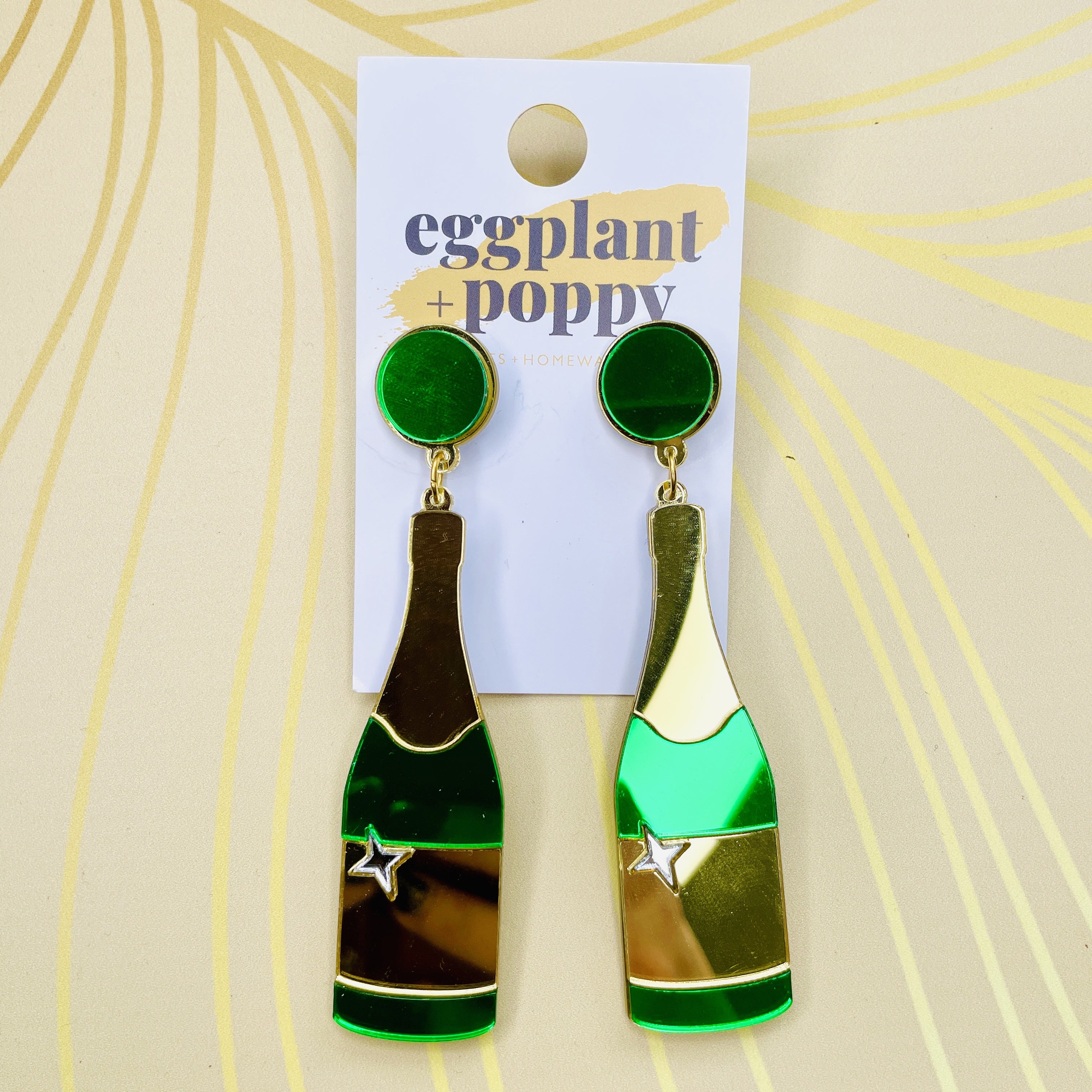 Champagne Mirror Earrings