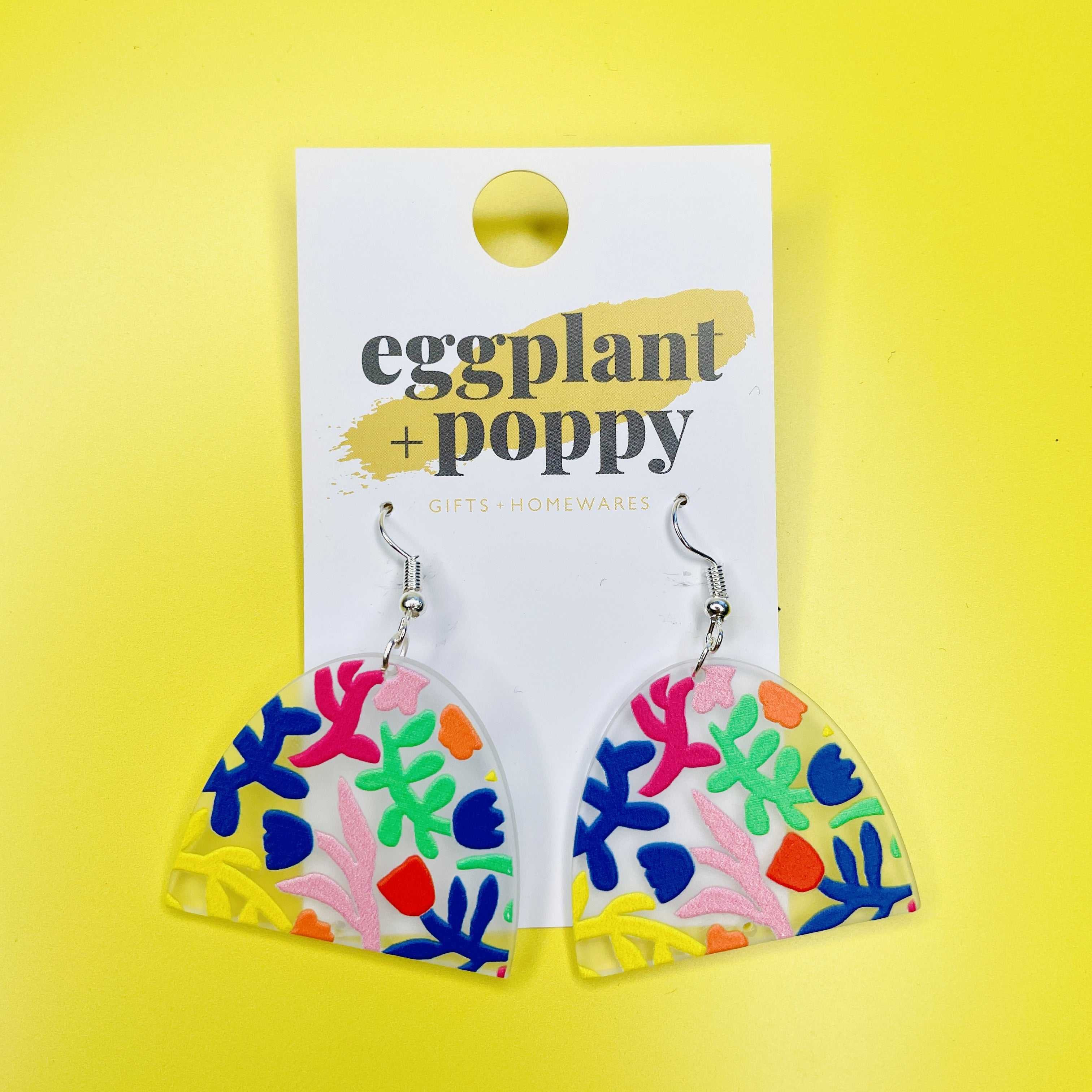 Art Earrings - Garden Rainbow