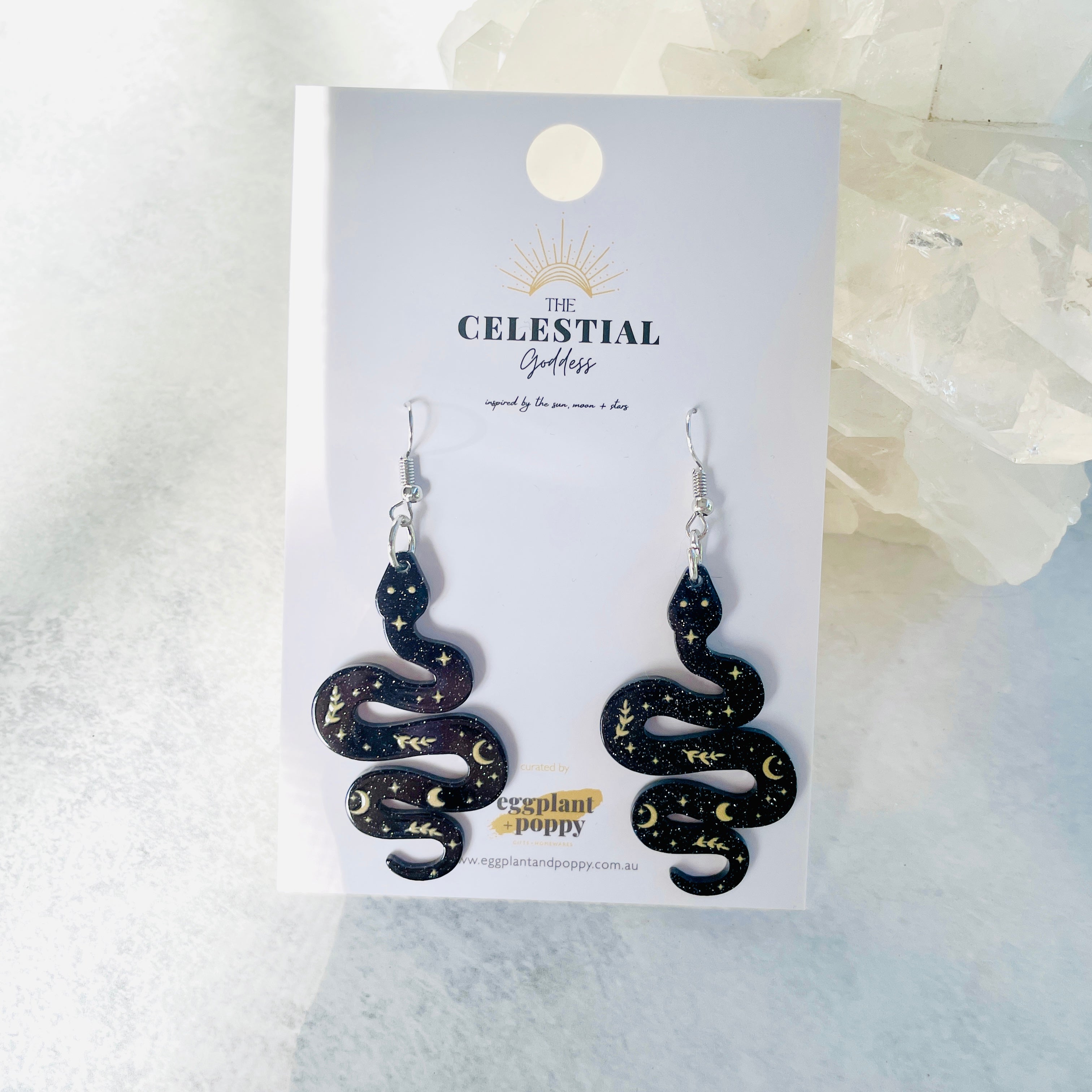 Slither Of Moon Earrings