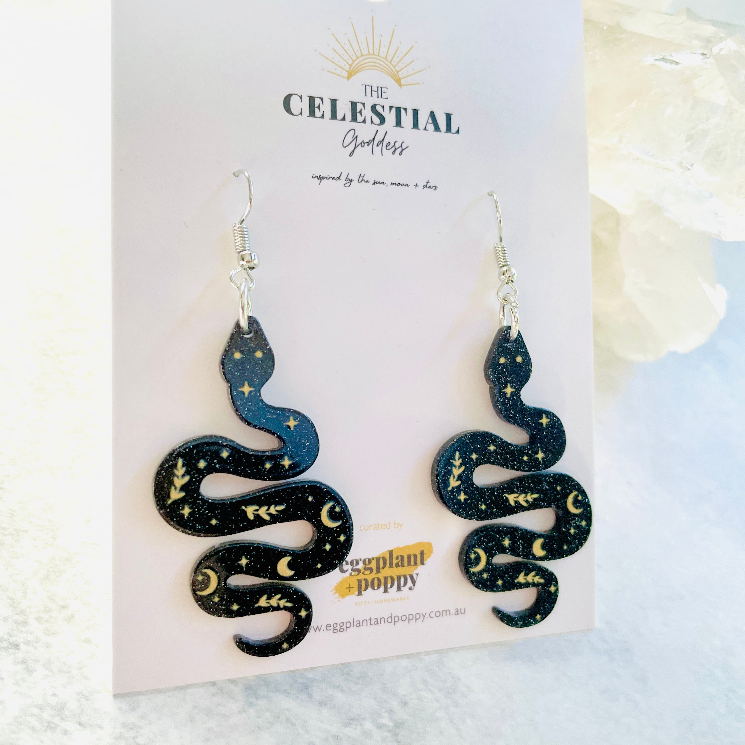 Slither Of Moon Earrings