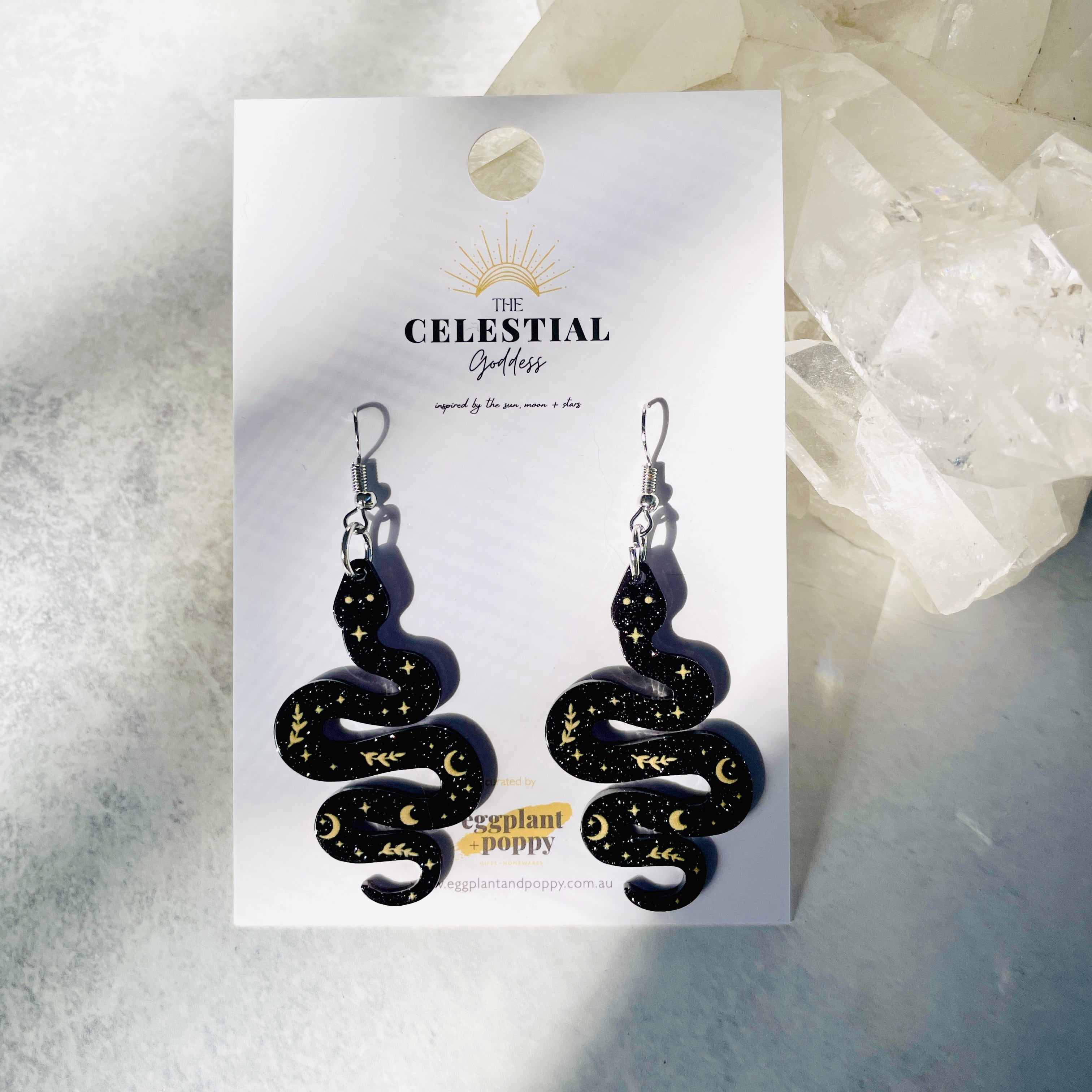 Slither Of Moon Earrings