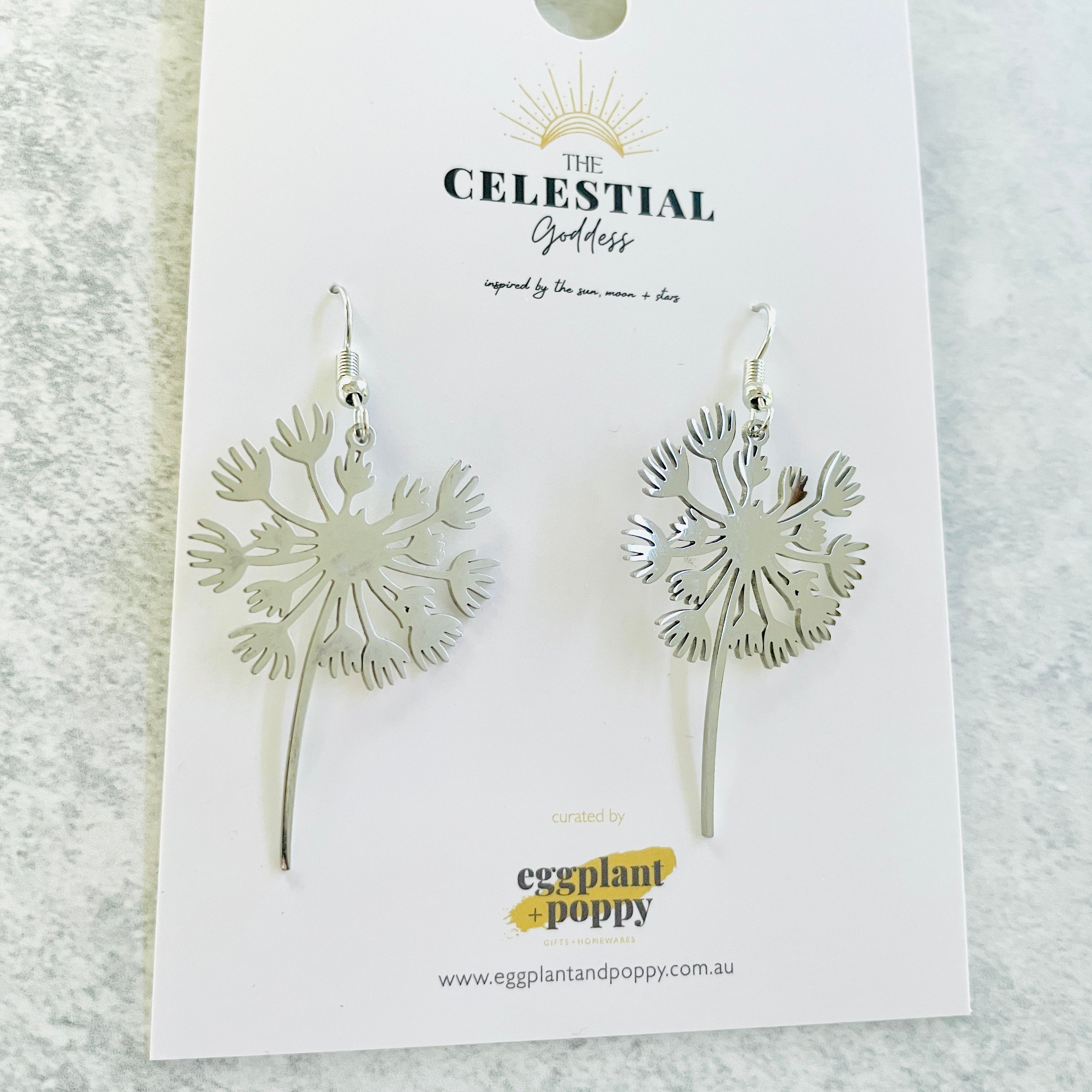 Make A Wish Dandelion Earrings