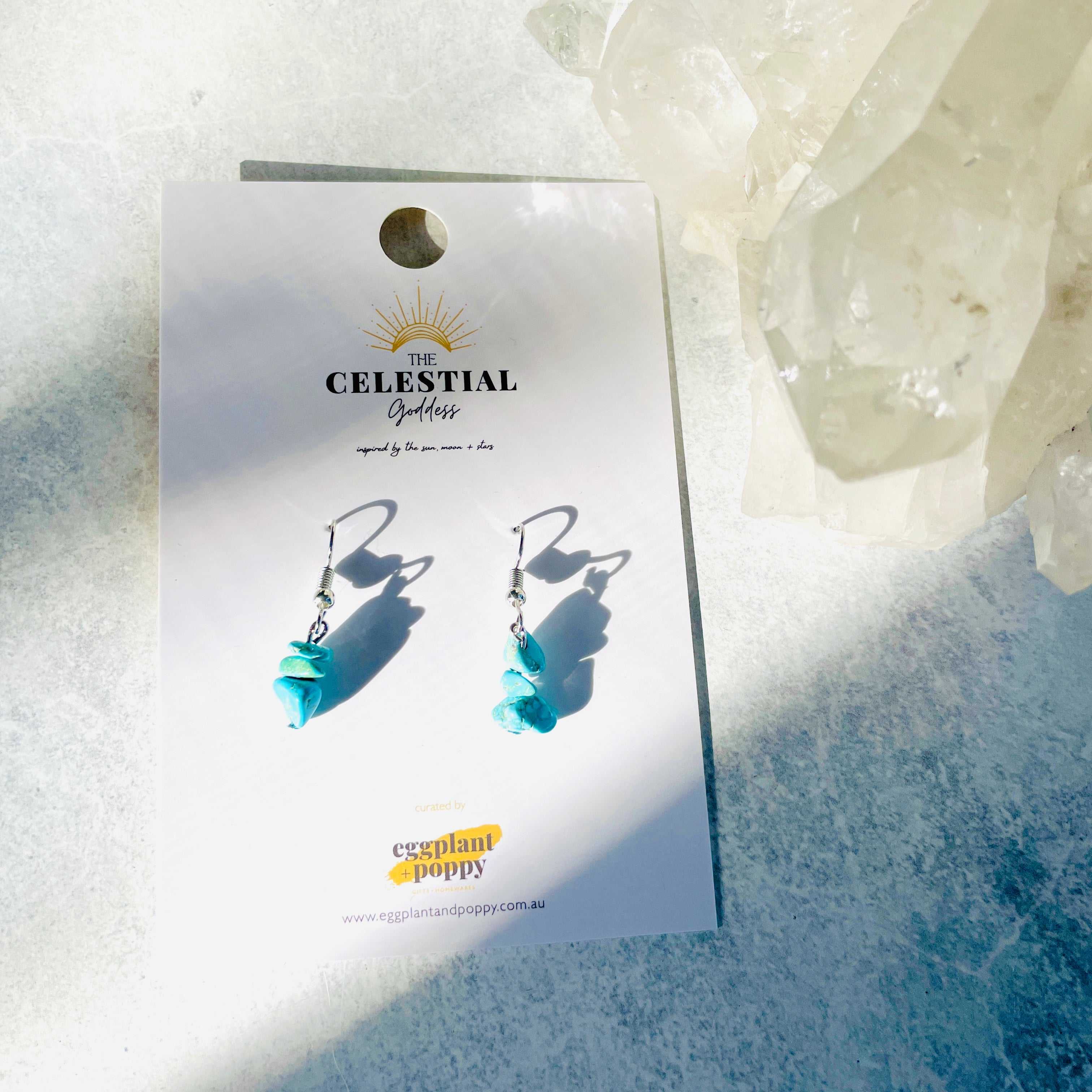 Crystal Chip Earrings