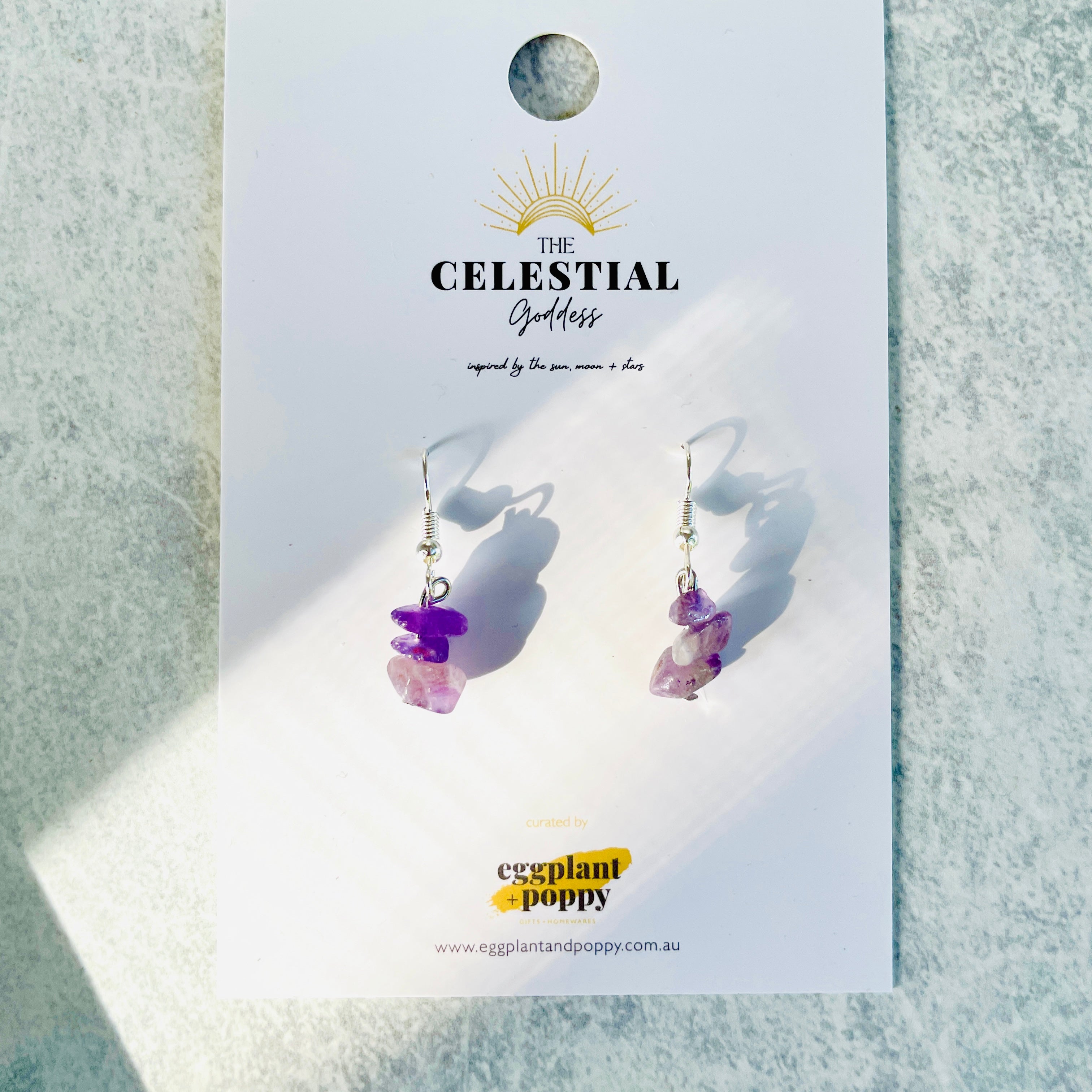 Crystal Chip Earrings