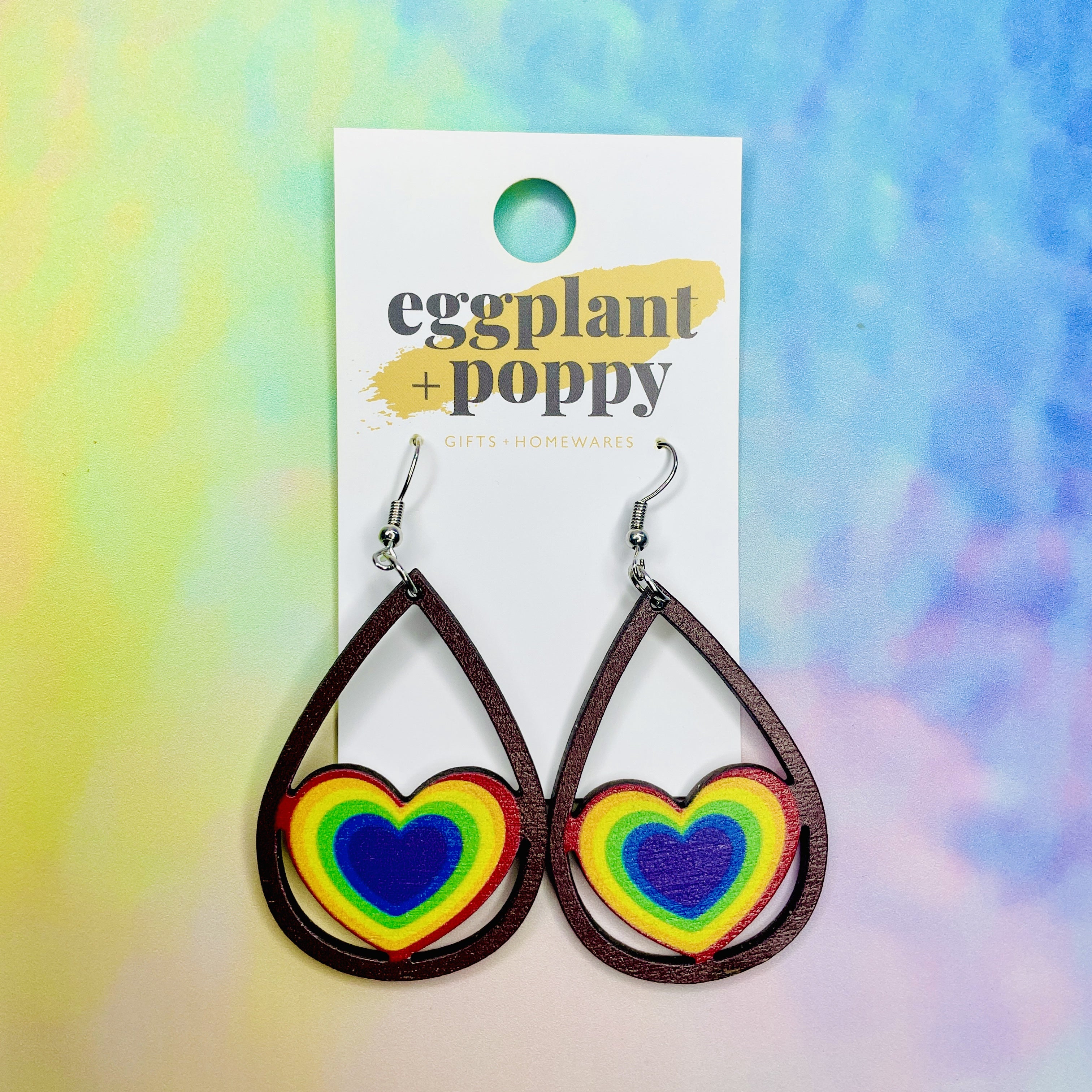 Pride Heart Earrings