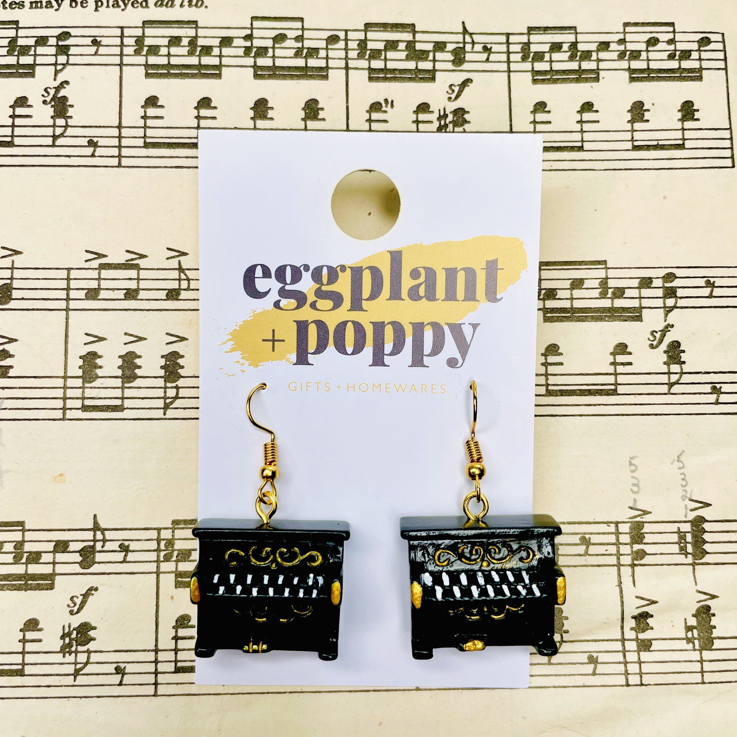 Piano Earrings