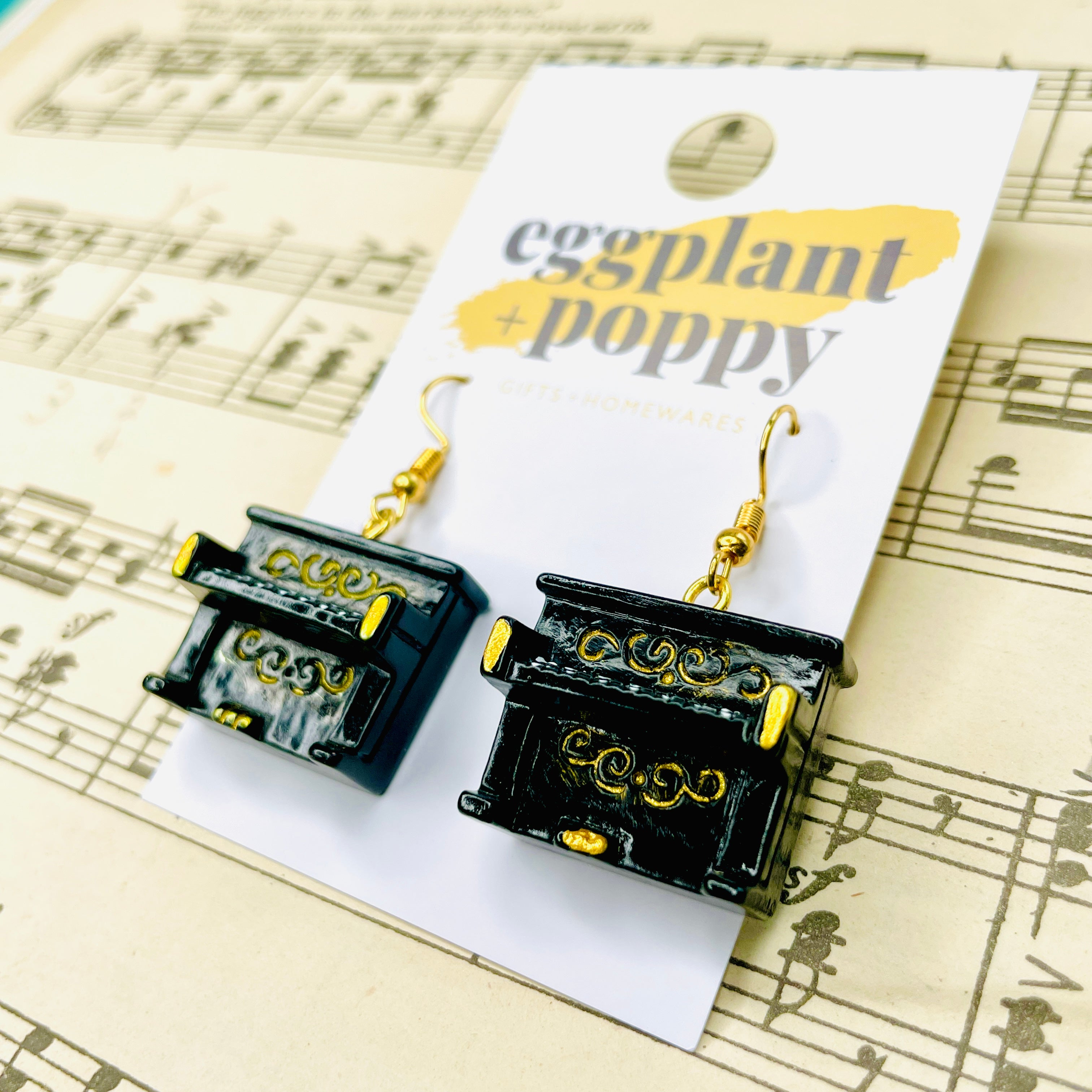 Piano Earrings