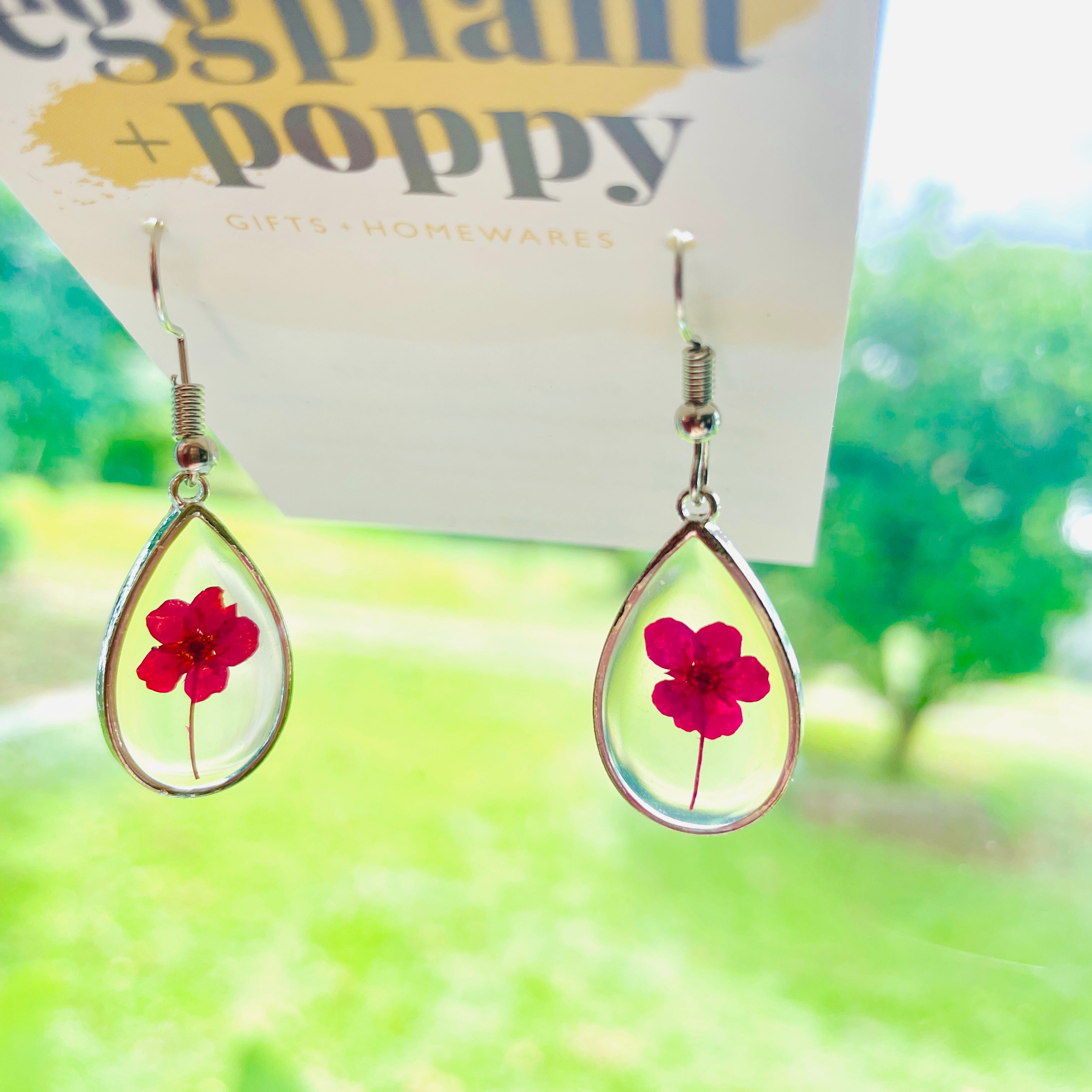 Flower Fields - Dainty Drop Earrings